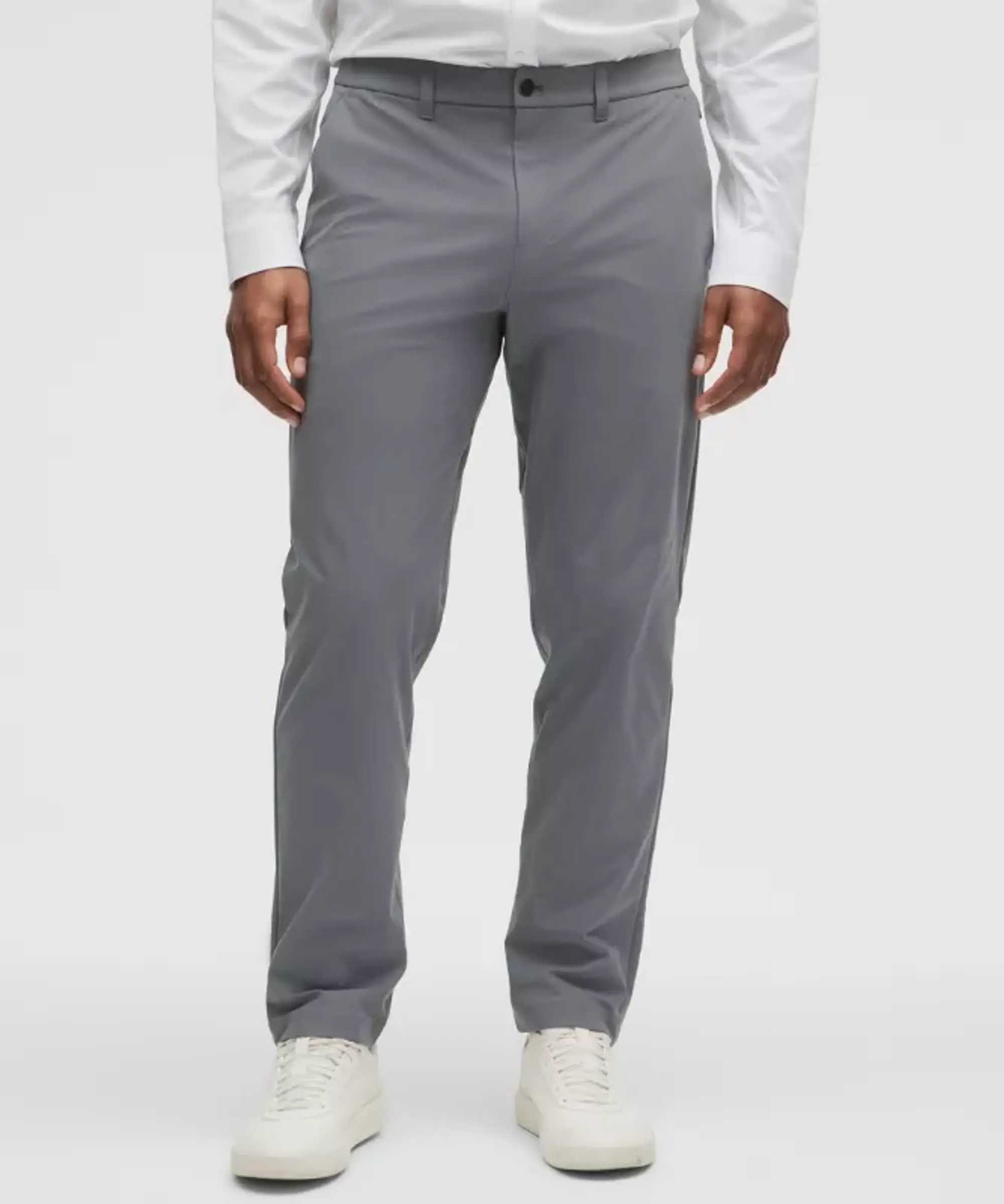 lululemon – Men's ABC Classic-Fit Trousers 32L Warpstreme – Color Grey – Size 28