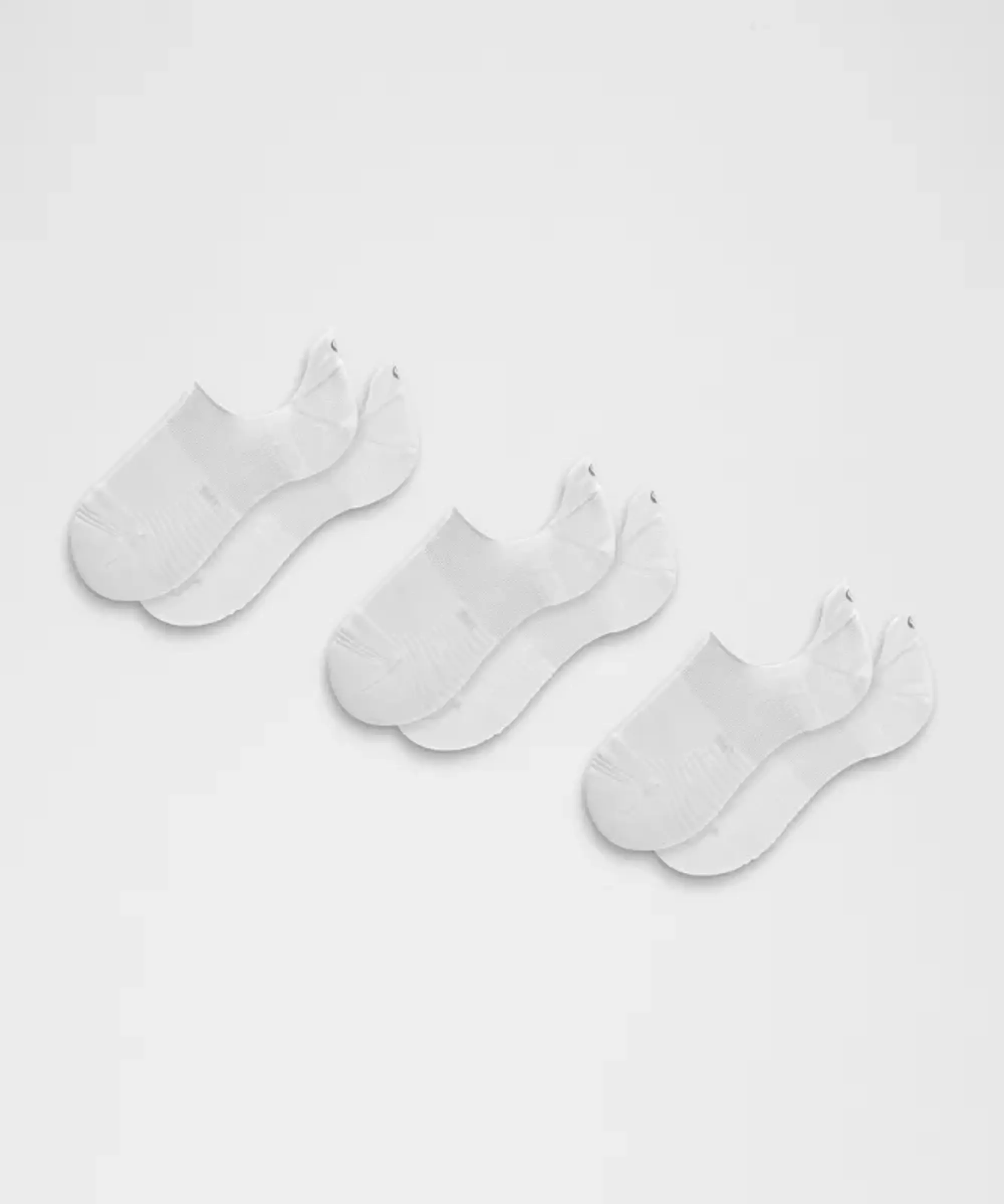 lululemon – Unisex Power Stride No-Show Socks 3 Pack – Color White – Size L