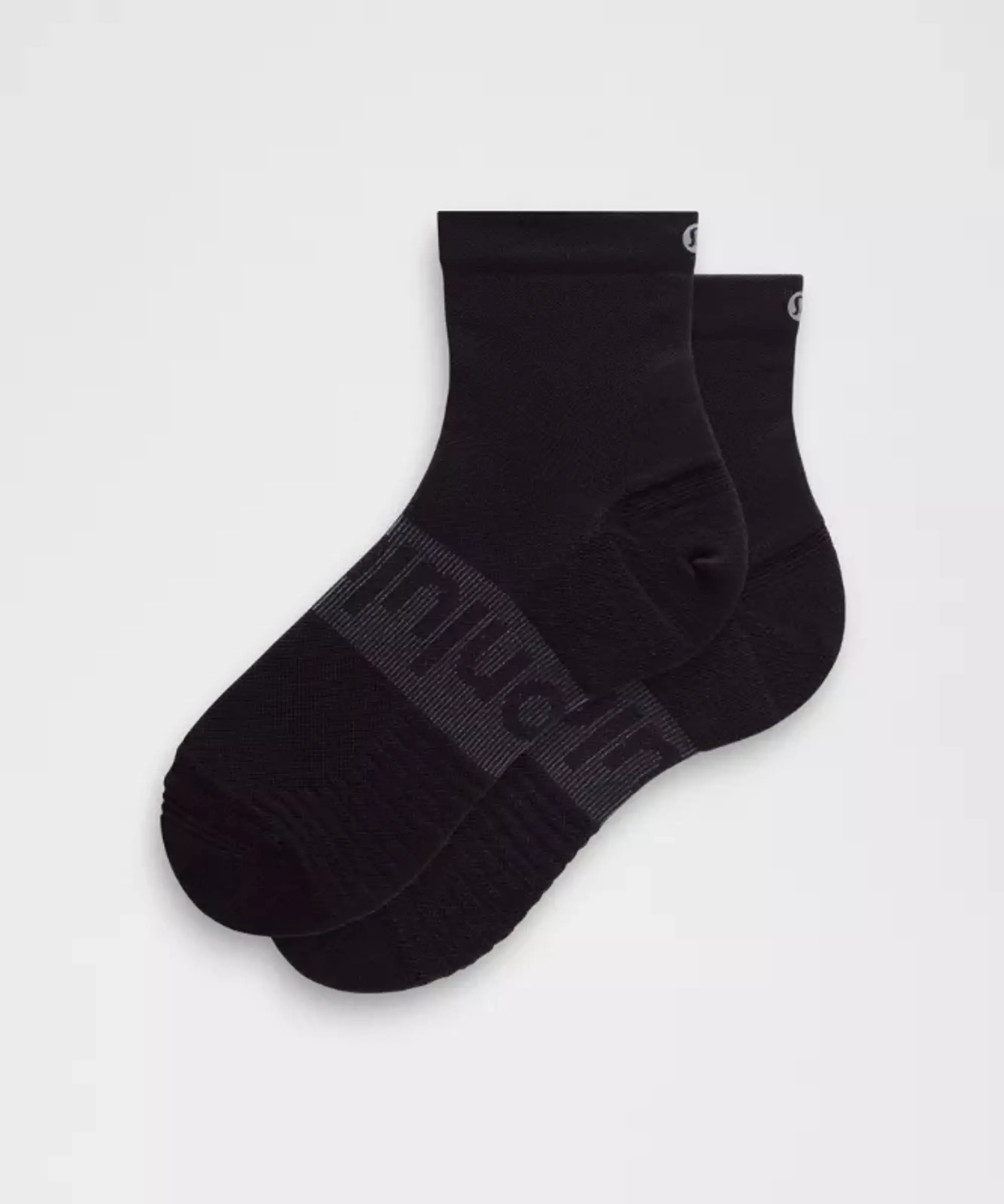 lululemon – Unisex Power Stride Ankle Socks – Color Black – Size L