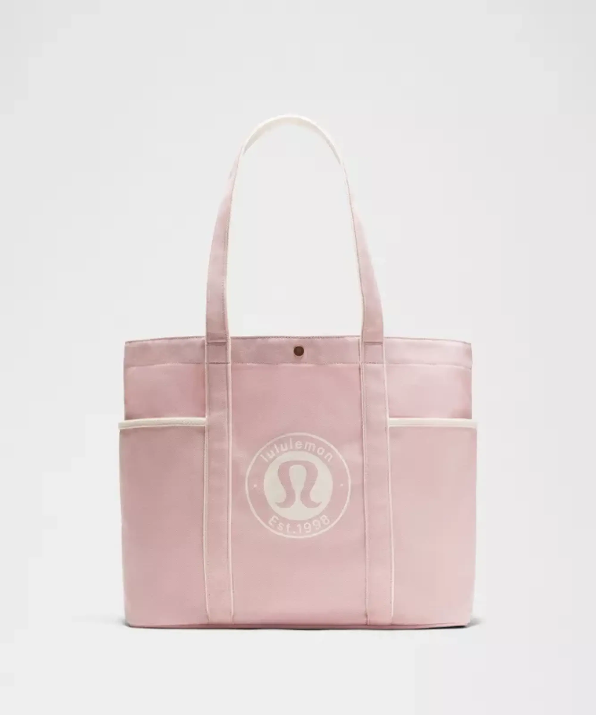 lululemon – Daily Multi-Pocket Canvas Tote Bag 20L Logo – Color Pink