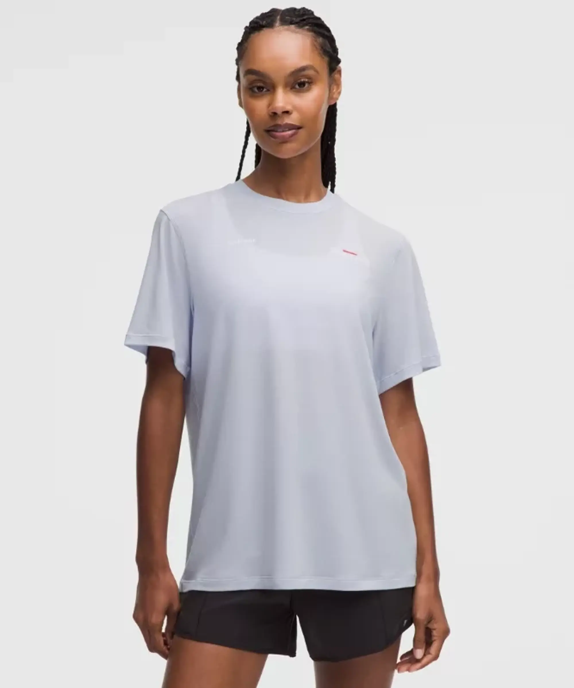 lululemon – Women's Jersey Training Short-Sleeve Shirt Graphic – Color Blue – Size 0
