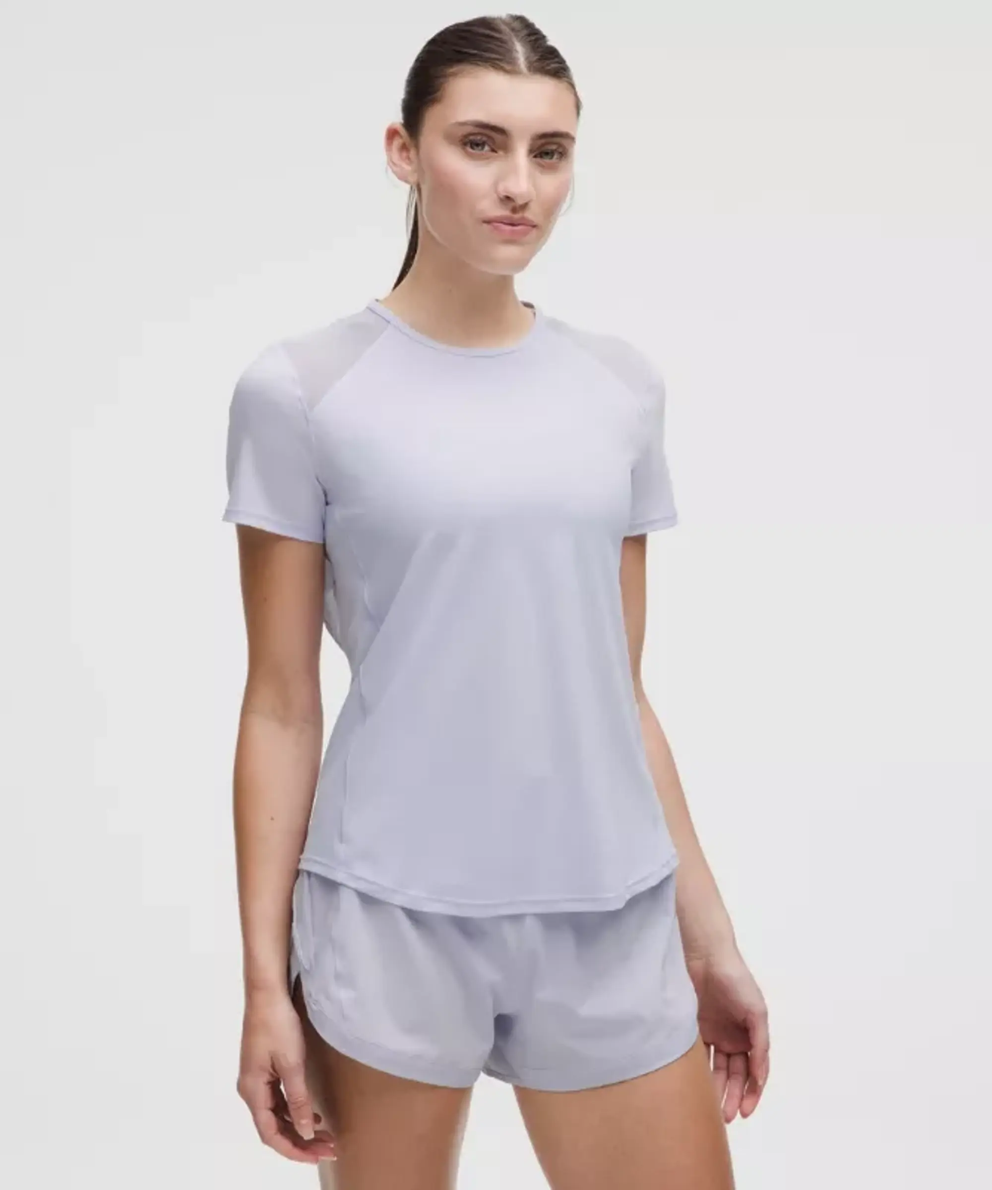 lululemon – Women's Sculpt Cross-Vent Short-Sleeve Shirt – Color Blue – Size 10