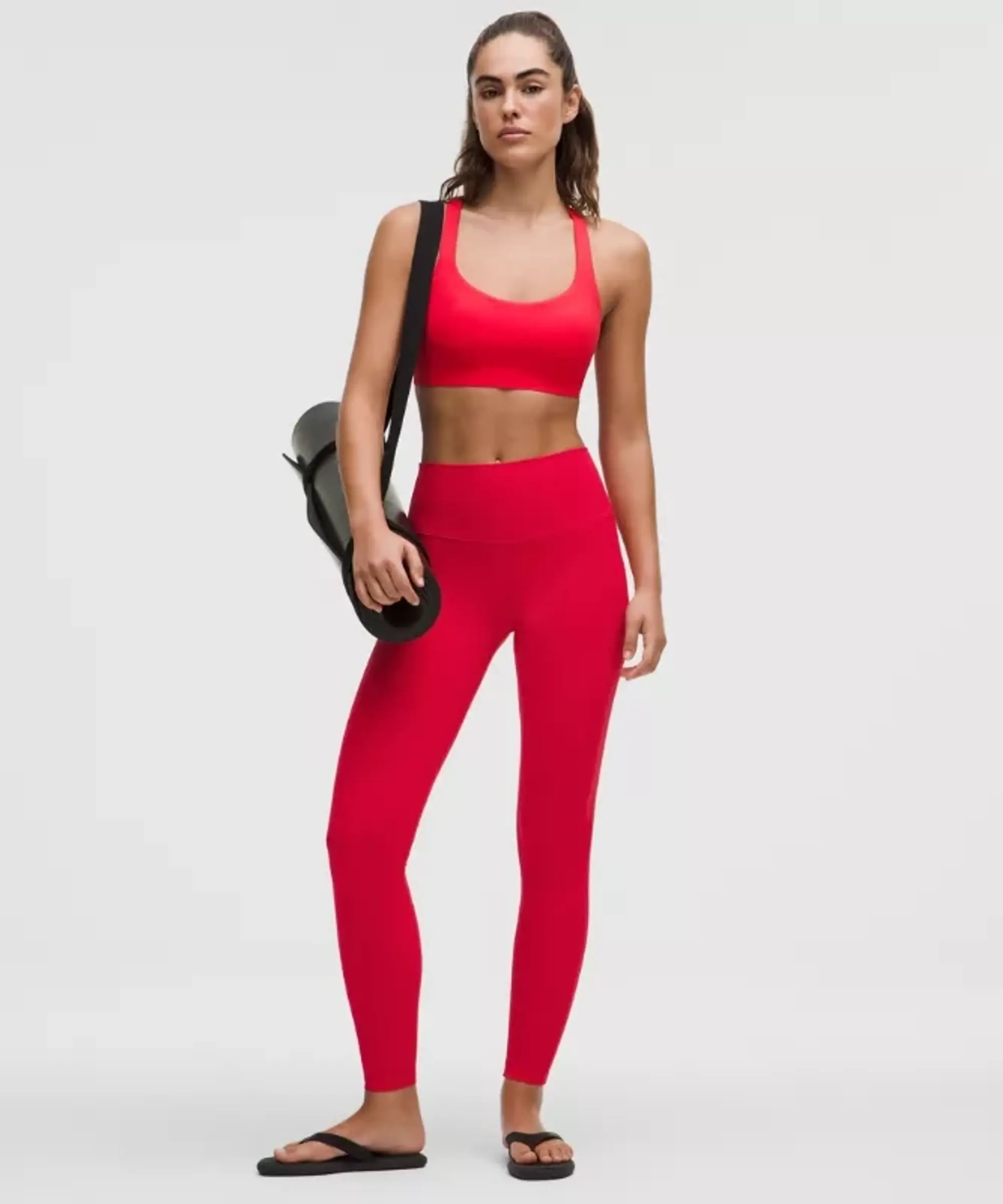 lululemon – Women's Align High-Rise Pants – 28" – Color Red/Neon – Size 10