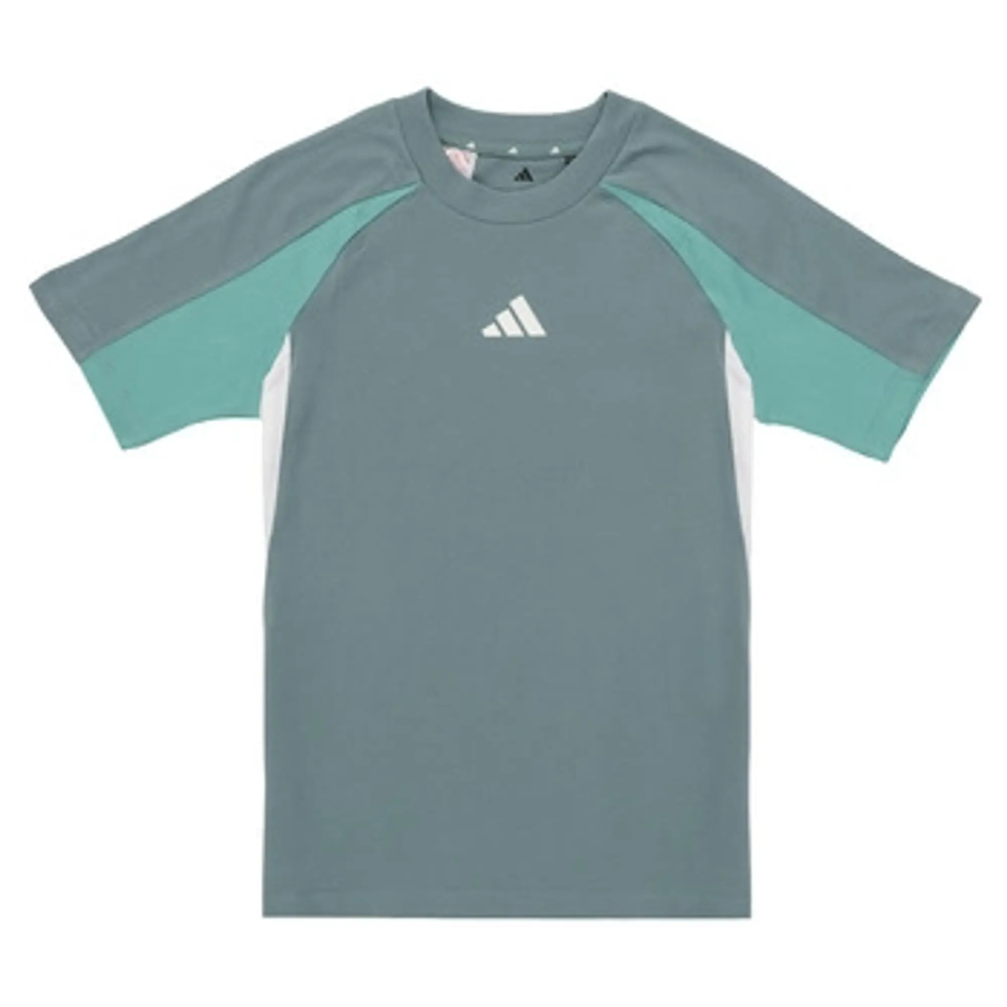 adidas  Seasonal Essentials Colorblock T-Shirt Kids  boys's Children's T shirt in Green