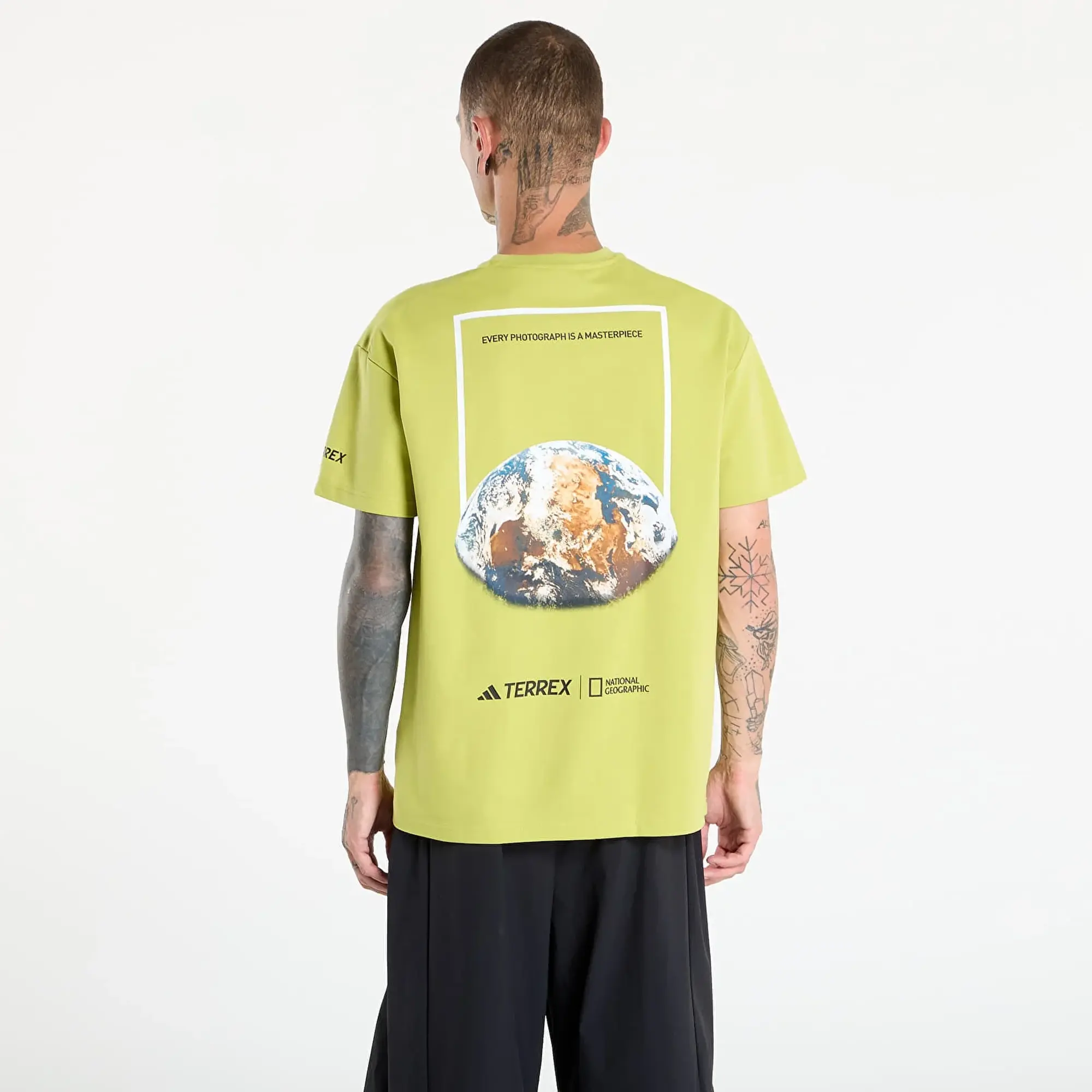 T-Shirt Adidas Terrex National Geographic Graphic Short Sleeve T-Shirt Preloved Lime L