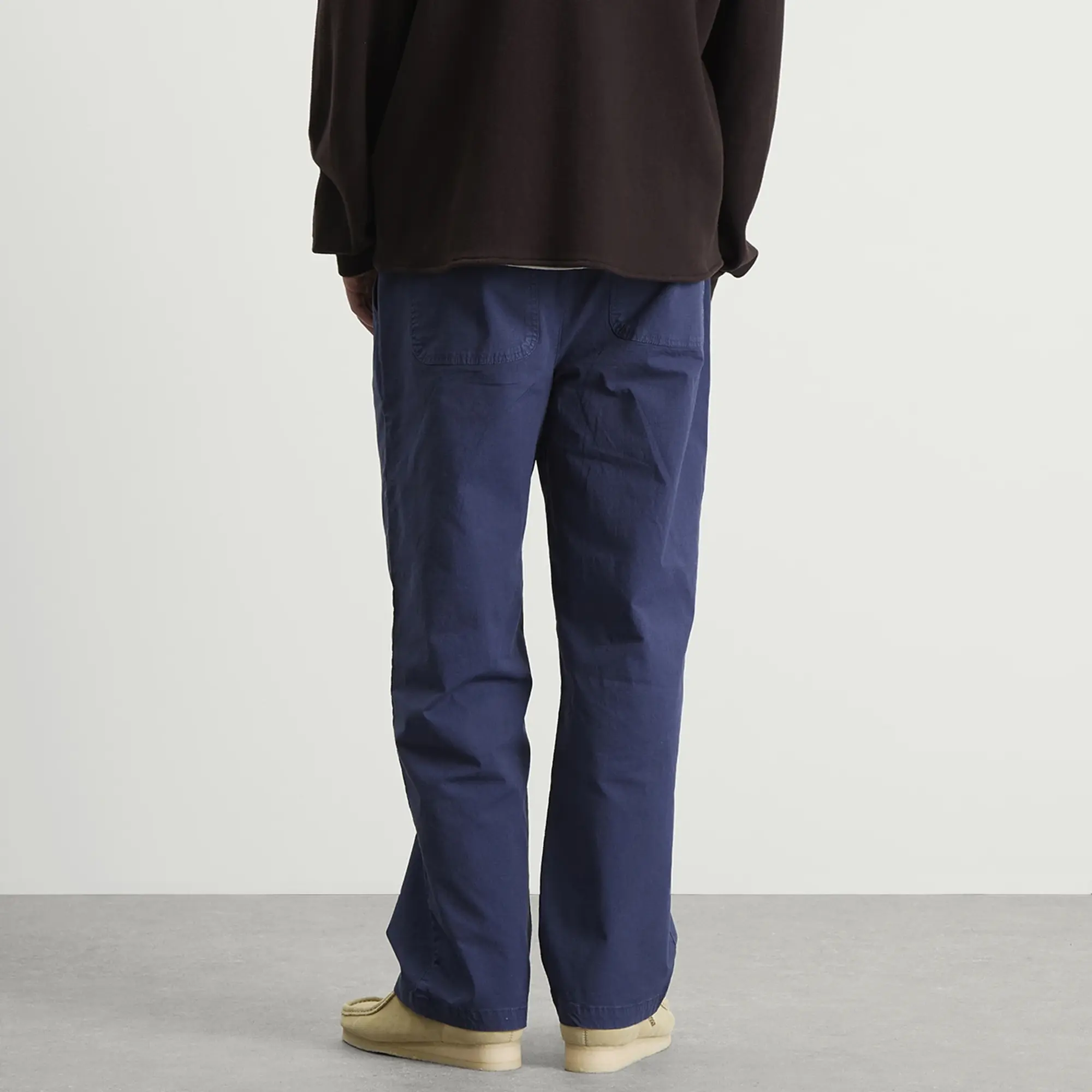 Folk Men's Drawcord Loose Trouser Rich Navy Ripstop
