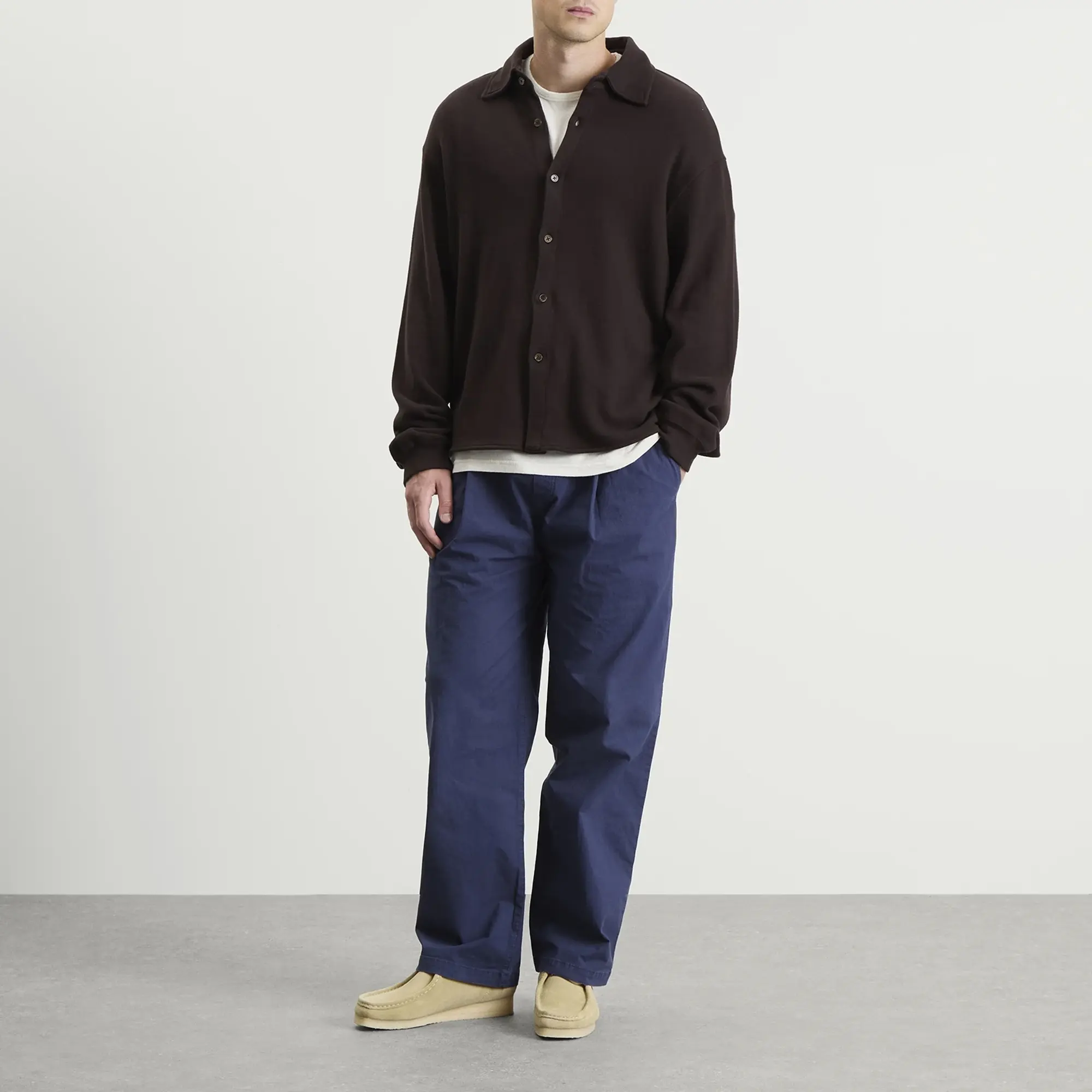 Folk Men's Drawcord Loose Trouser Rich Navy Ripstop