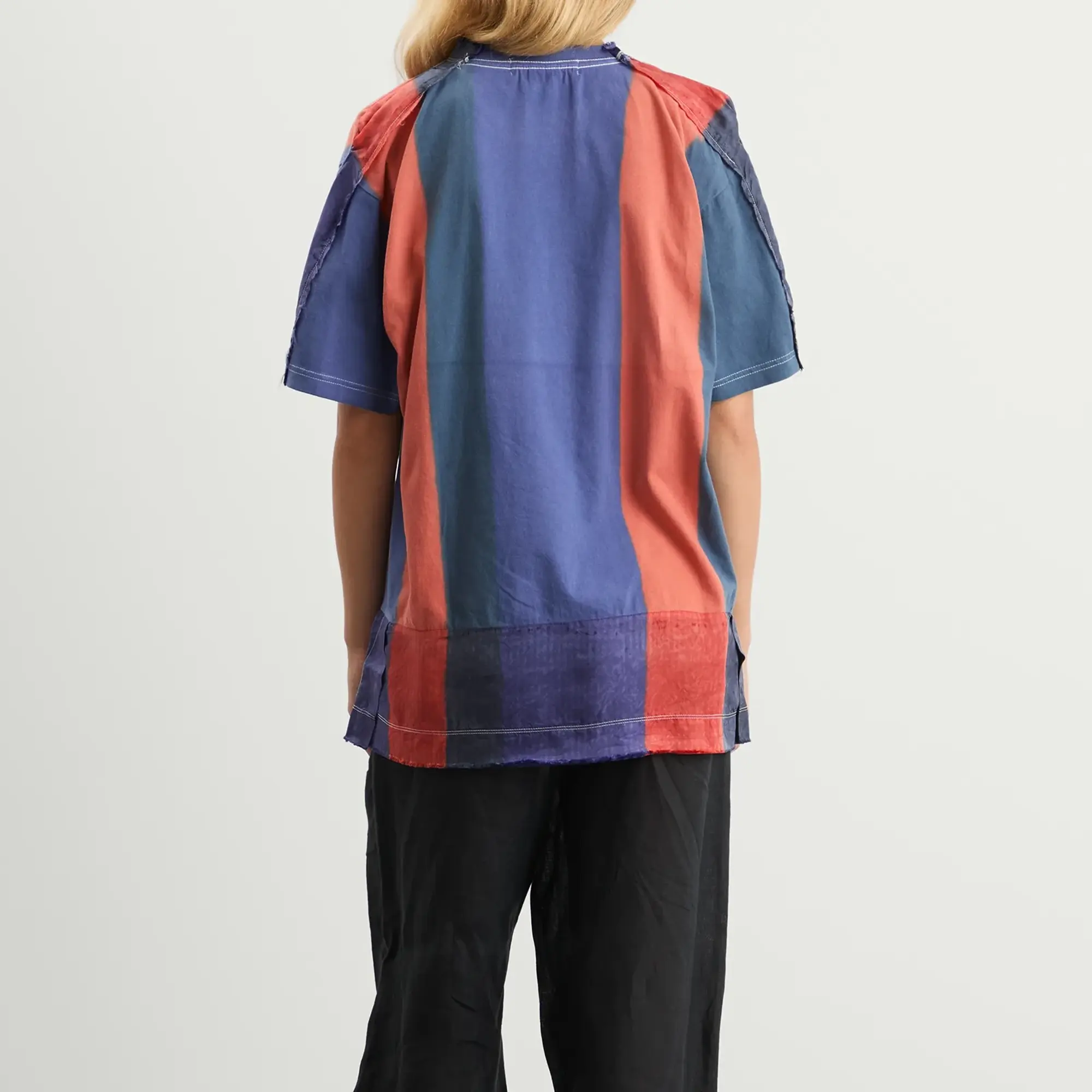 TOGA ARCHIVES Women's Panel T-Shirt Blue