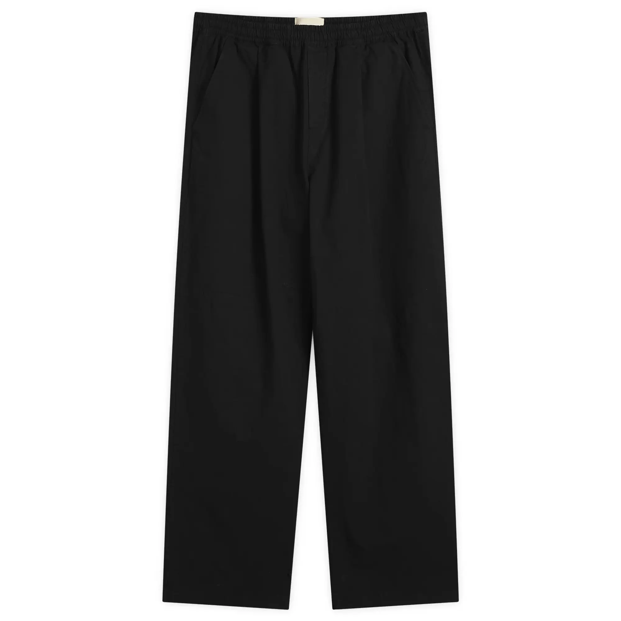 Folk Men's Drawcord Loose Trouser Black Ripstop