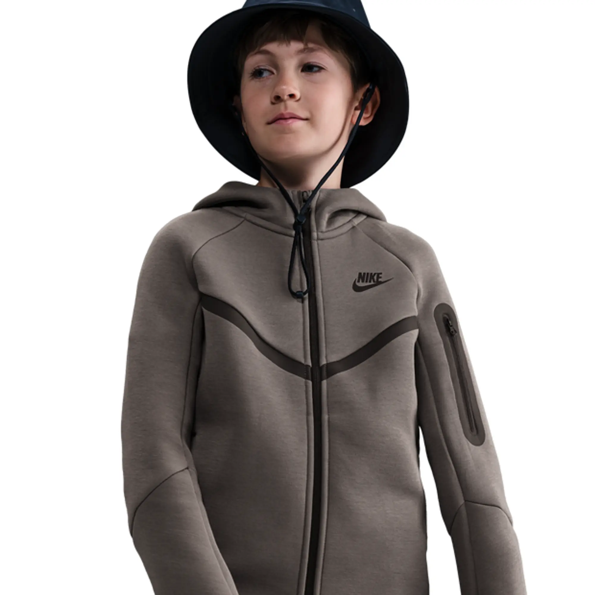 Nike Tech Fleece Unisex Hoodies - Brown