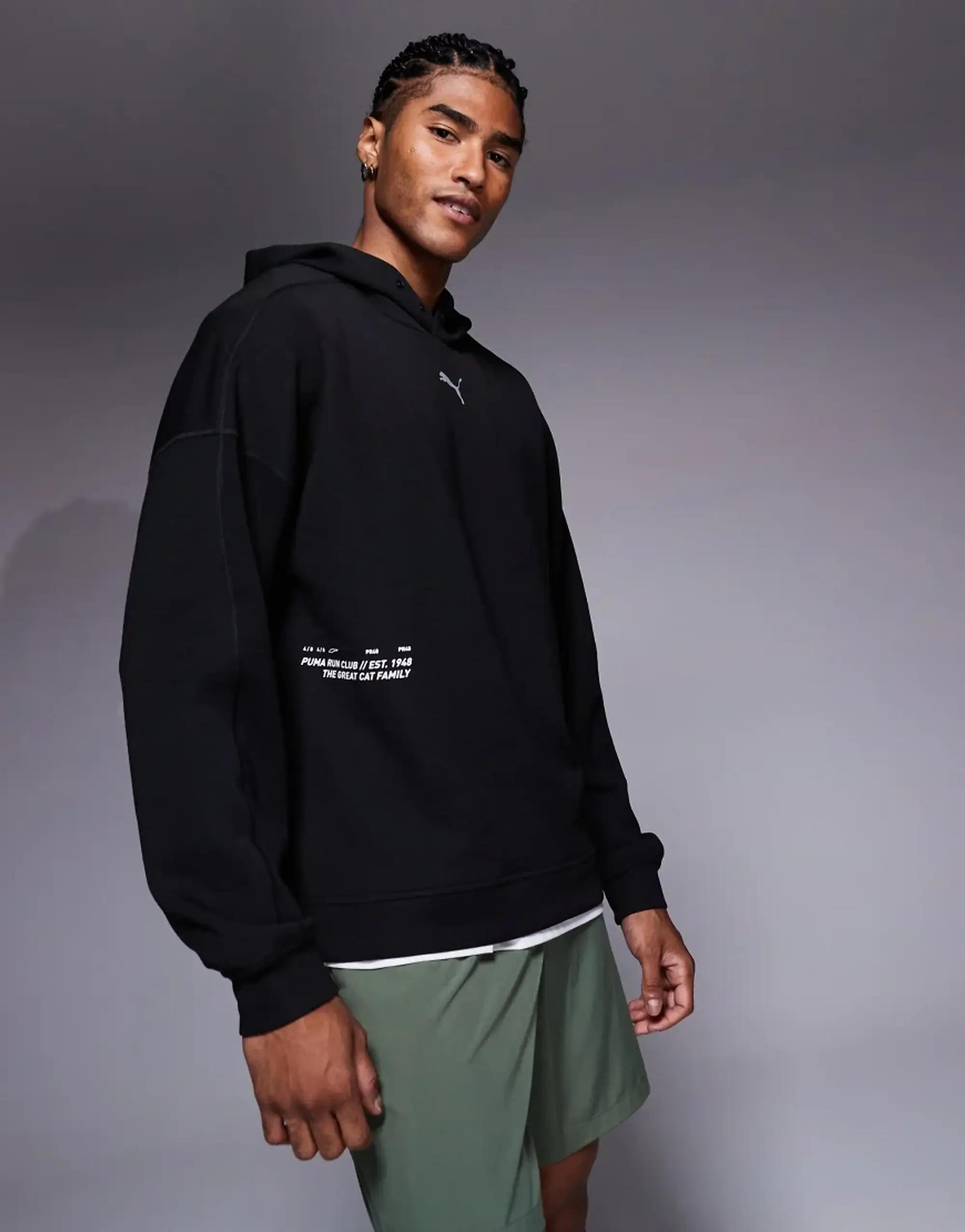 PUMA Run Club Hoodie Men, Black