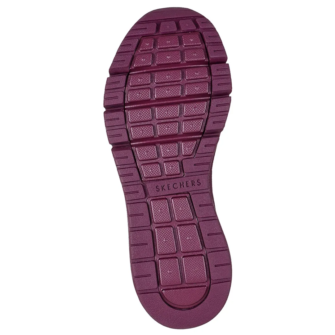 Skechers Uno Icon Lustrous Air Trainers | 177768 WINE | FOOTY.COM
