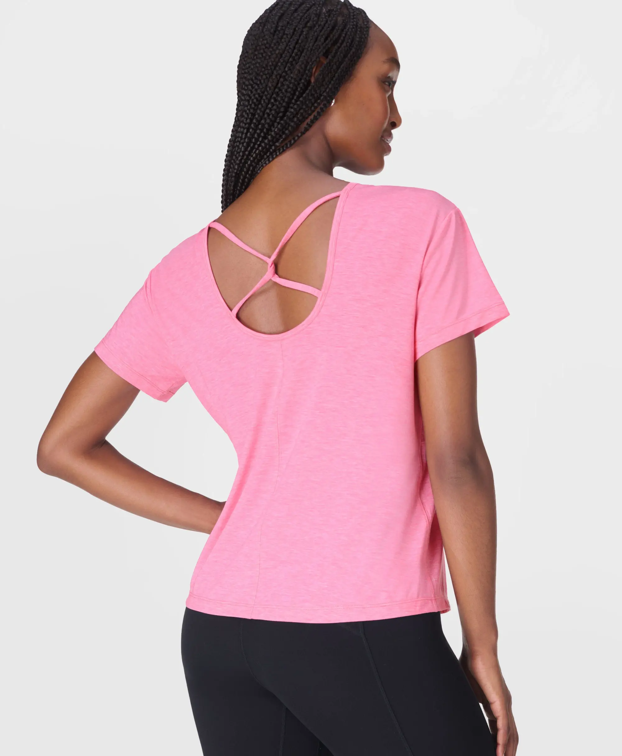 Soft Flow Studio Strappy Back Boxy Tee