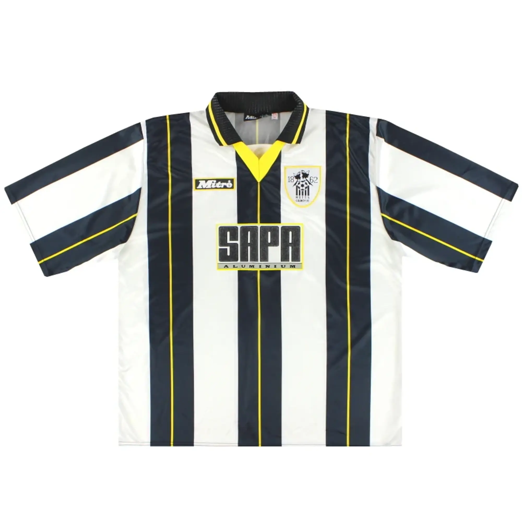 1996-97 Notts County Mitre Home Shirt XL - Notts County / Excellent 