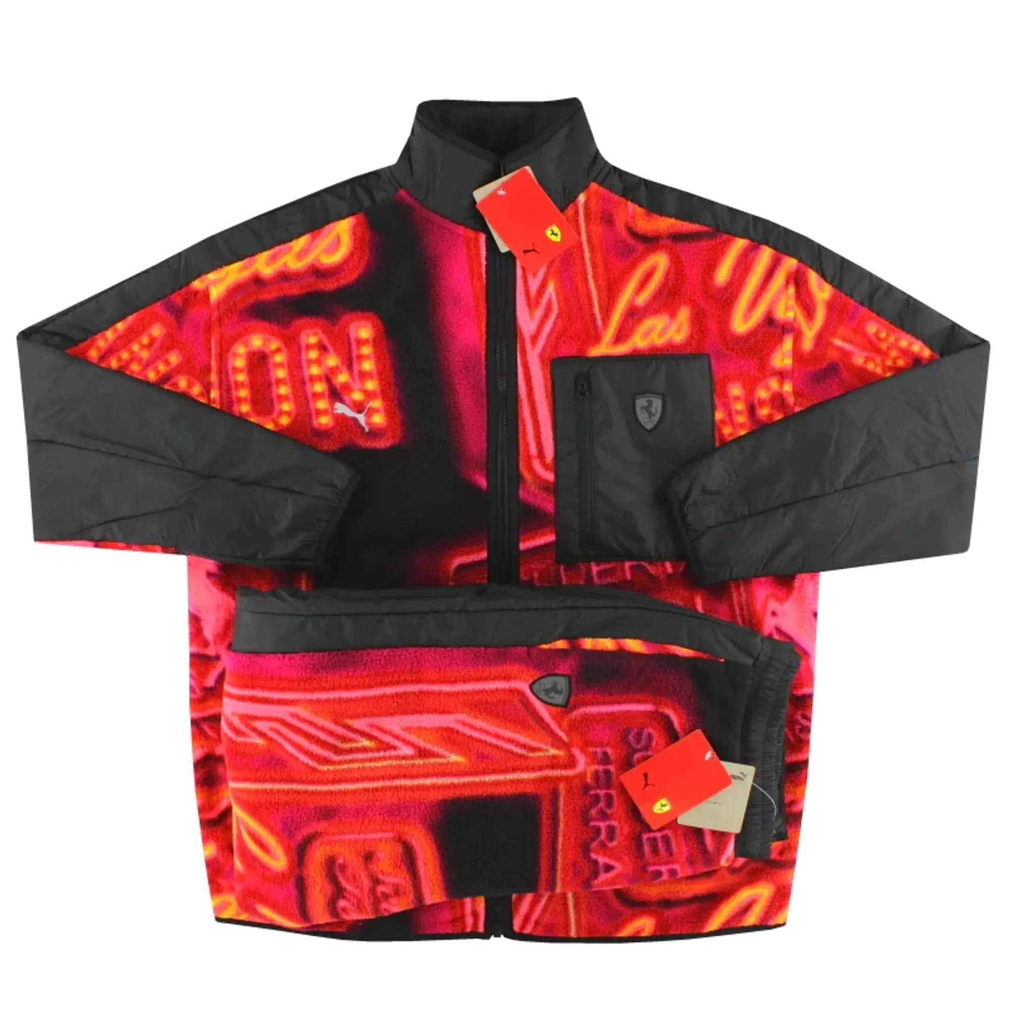 Puma Scuderia Ferrari Race Neon Energy Fleece Jacket Men *w/tags* - w/tags 