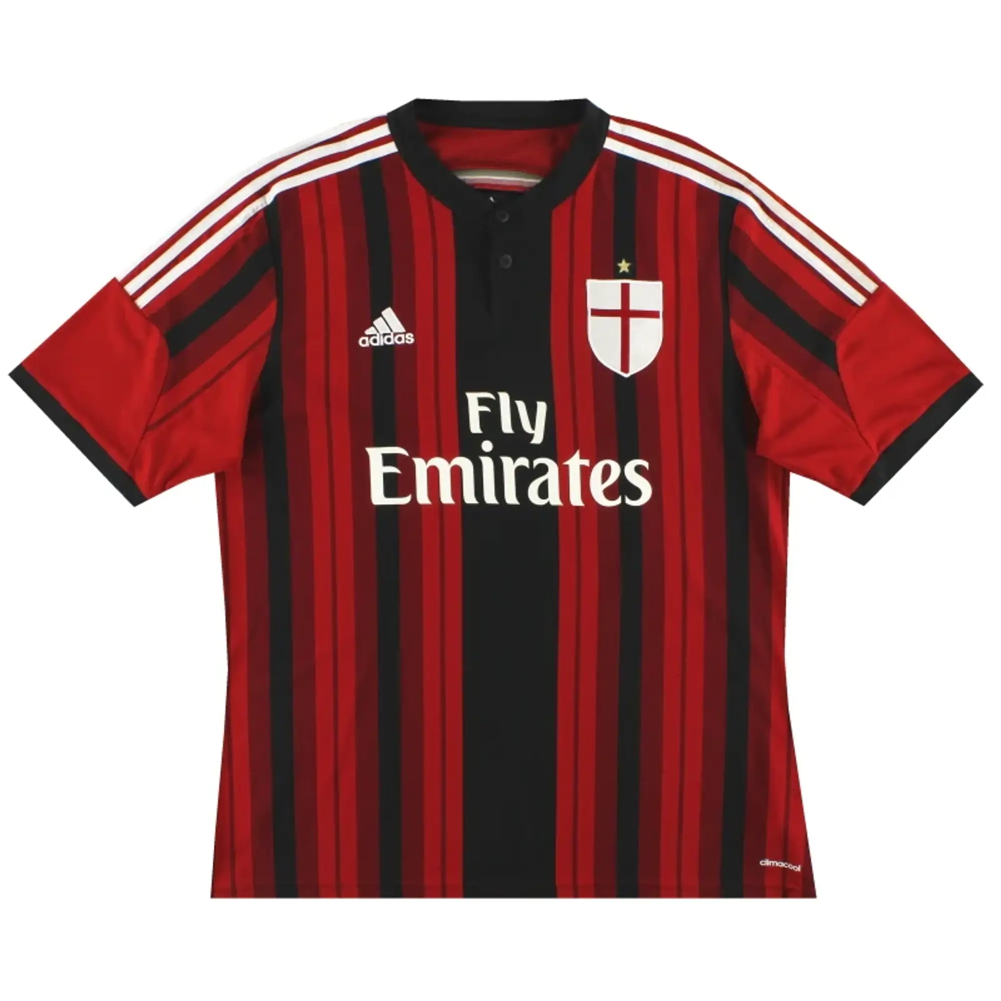 2014-15 AC Milan adidas Home Shirt M - AC Milan / Excellent 