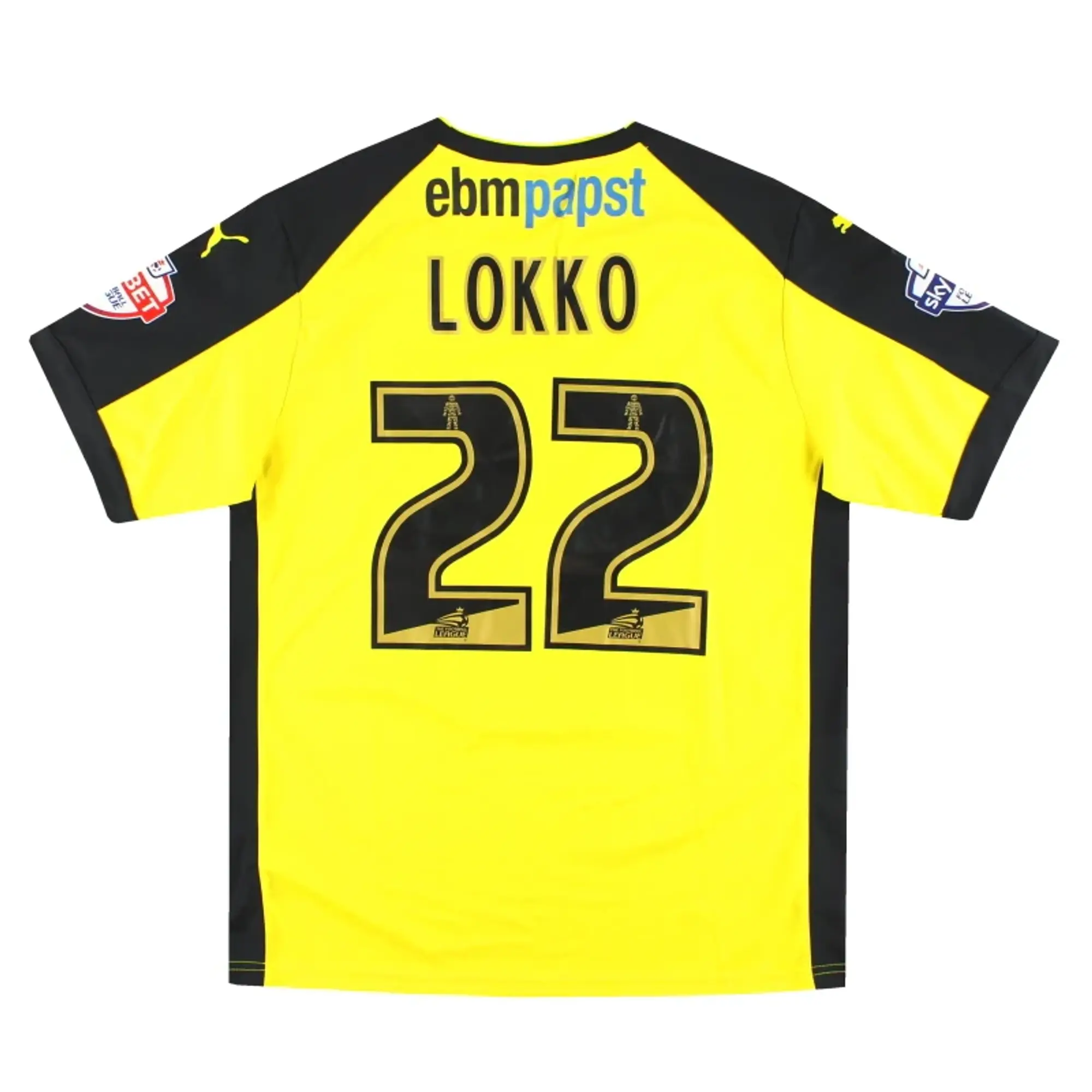 2014-15 Colchester United Puma Match Issue Away Shirt Lokko #22 L - Colchester United / Excellent 