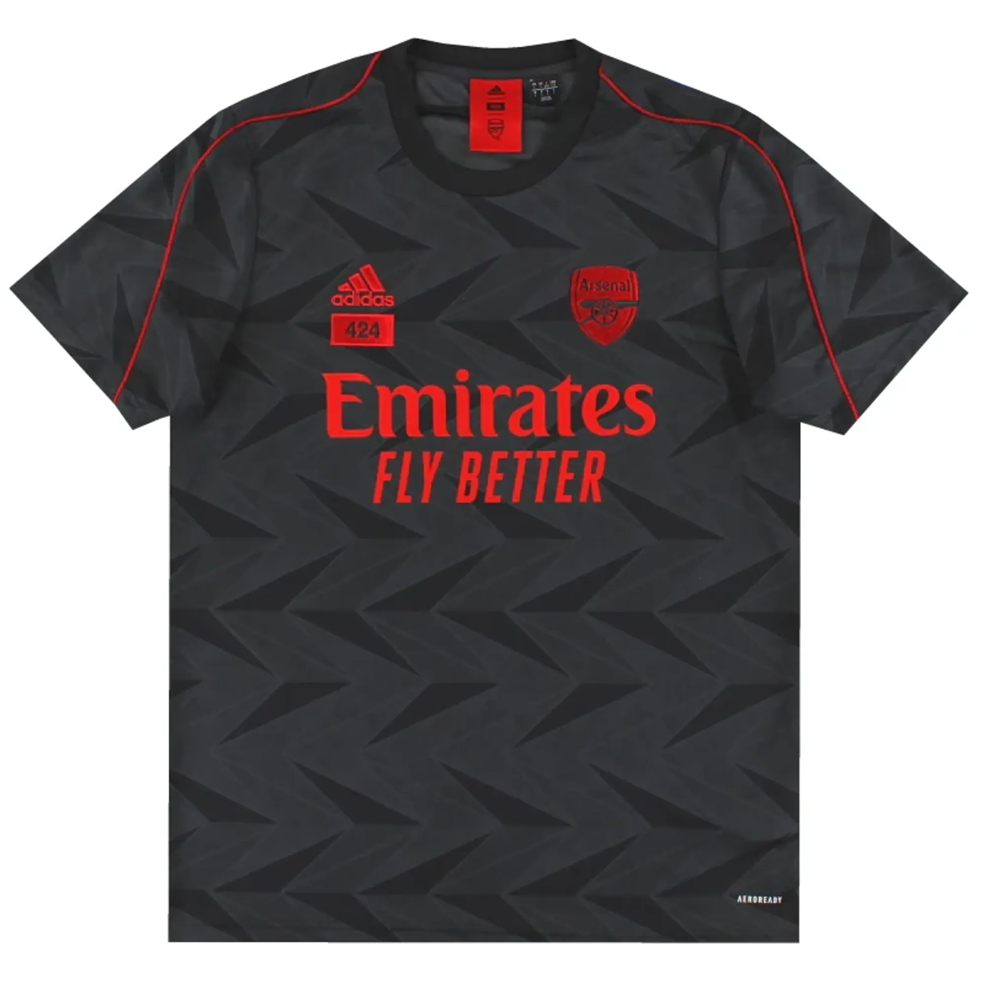 Premier League Adidas Arsenal 424 Arsenal Pre-Match Shirt 23/24