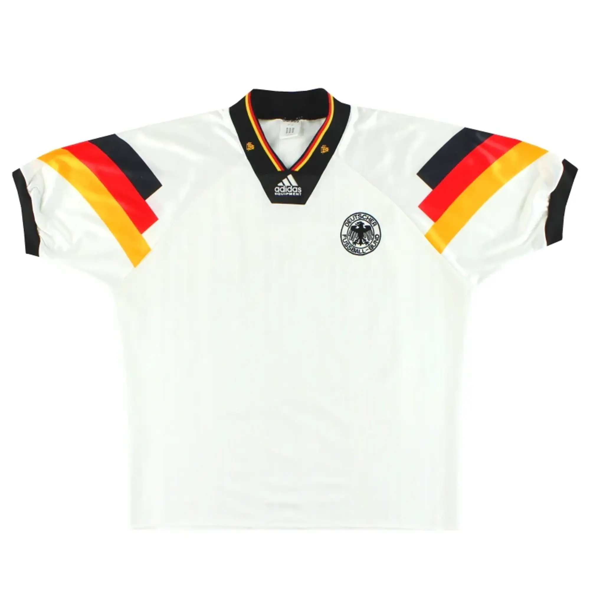 1992-94 Germany adidas Home Shirt L - Germany / Very Good 