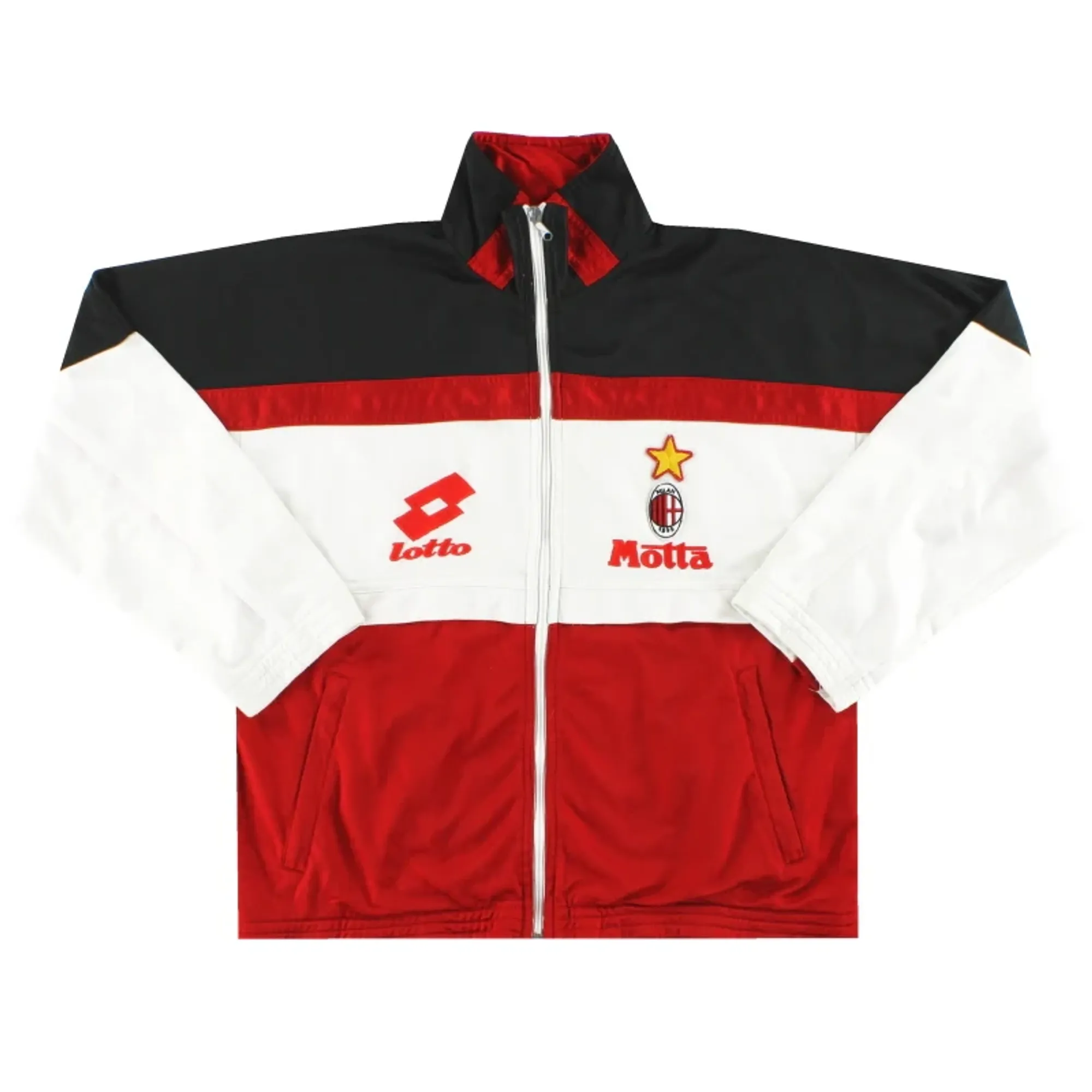 1993-94 AC Milan Lotto Track Jacket Y - AC Milan / Excellent 