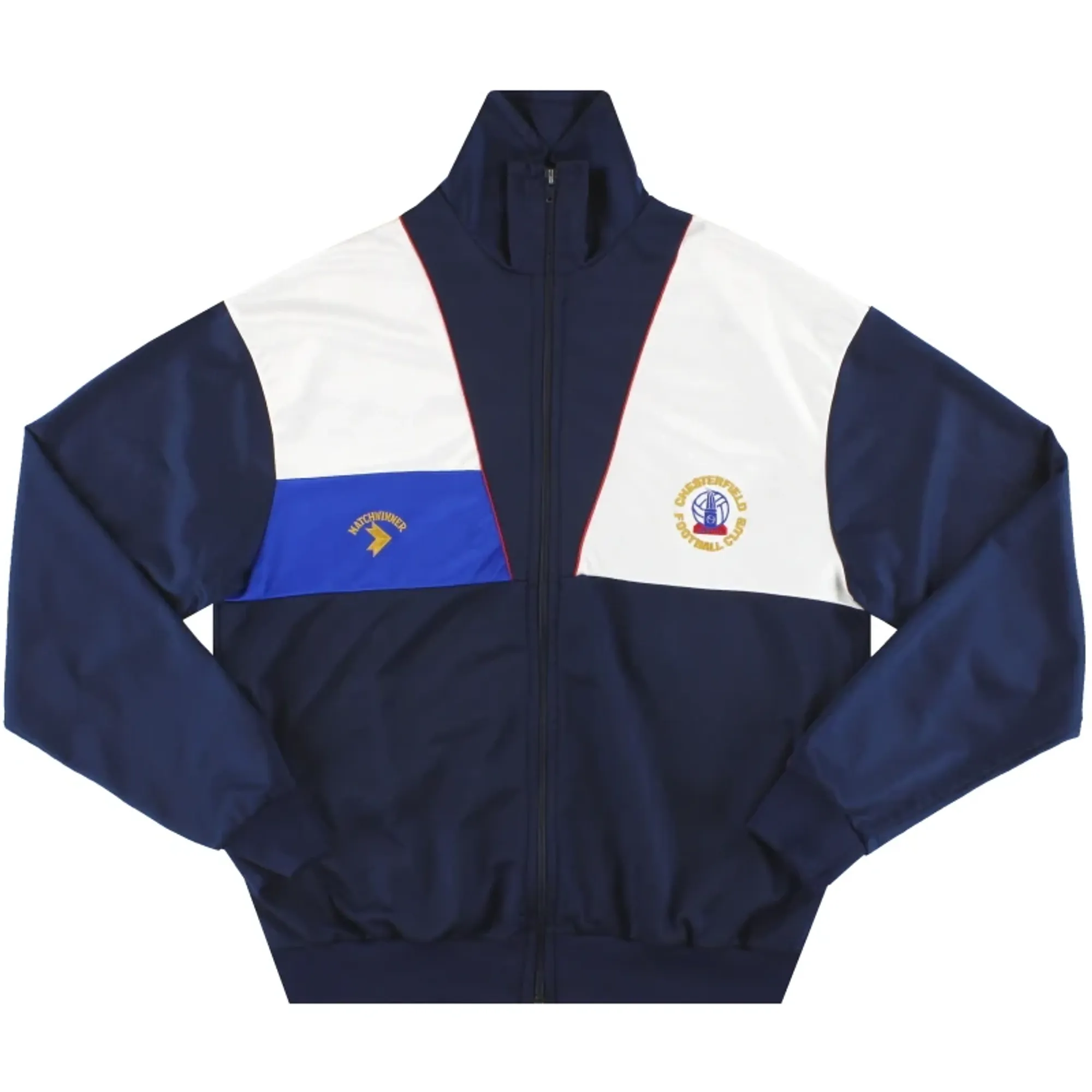 1992-94 Chesterfield Matchwinner Track Jacket M - Chesterfield / Excellent 