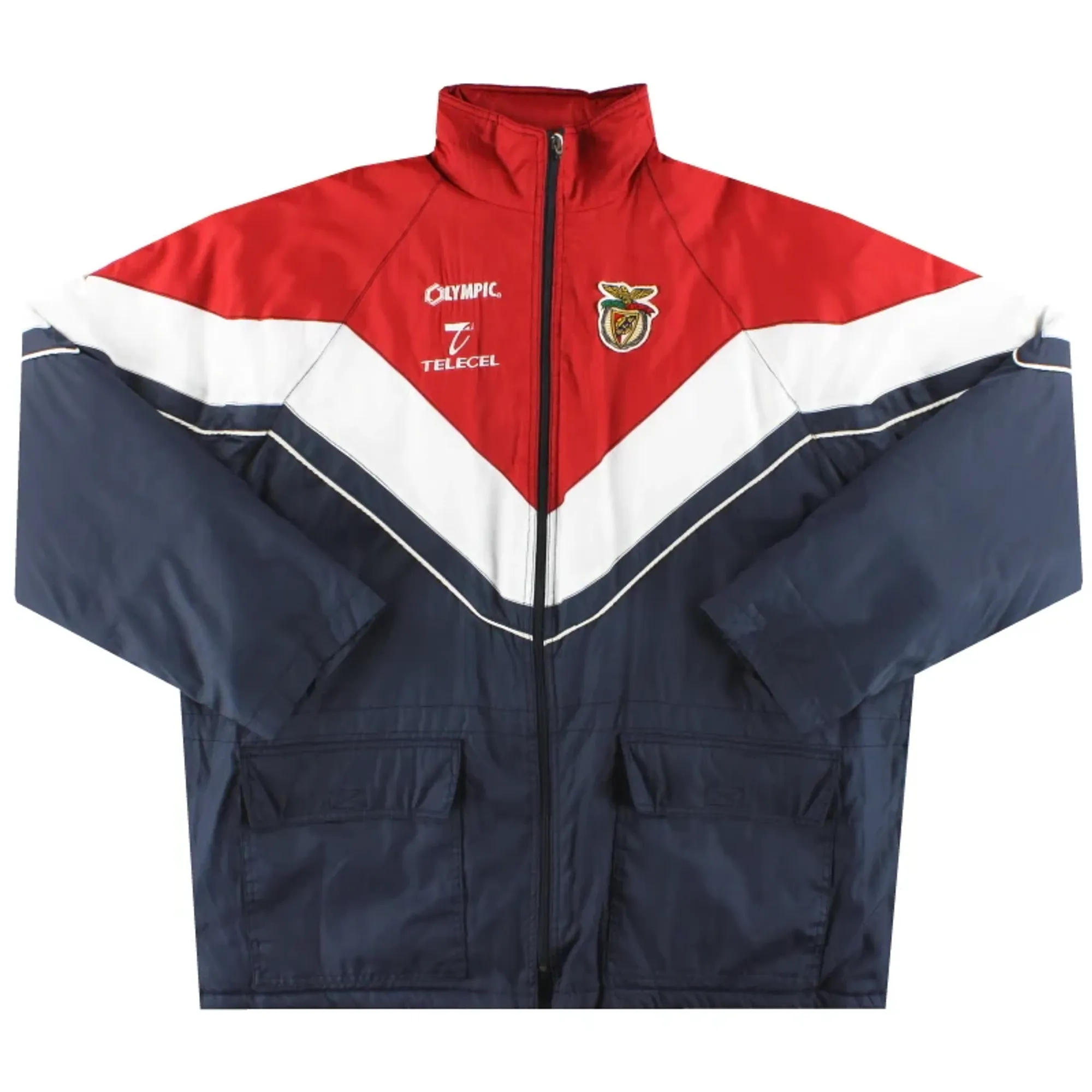 1996-97 Benfica Olympic Bench Coat XL - Benfica / Excellent 