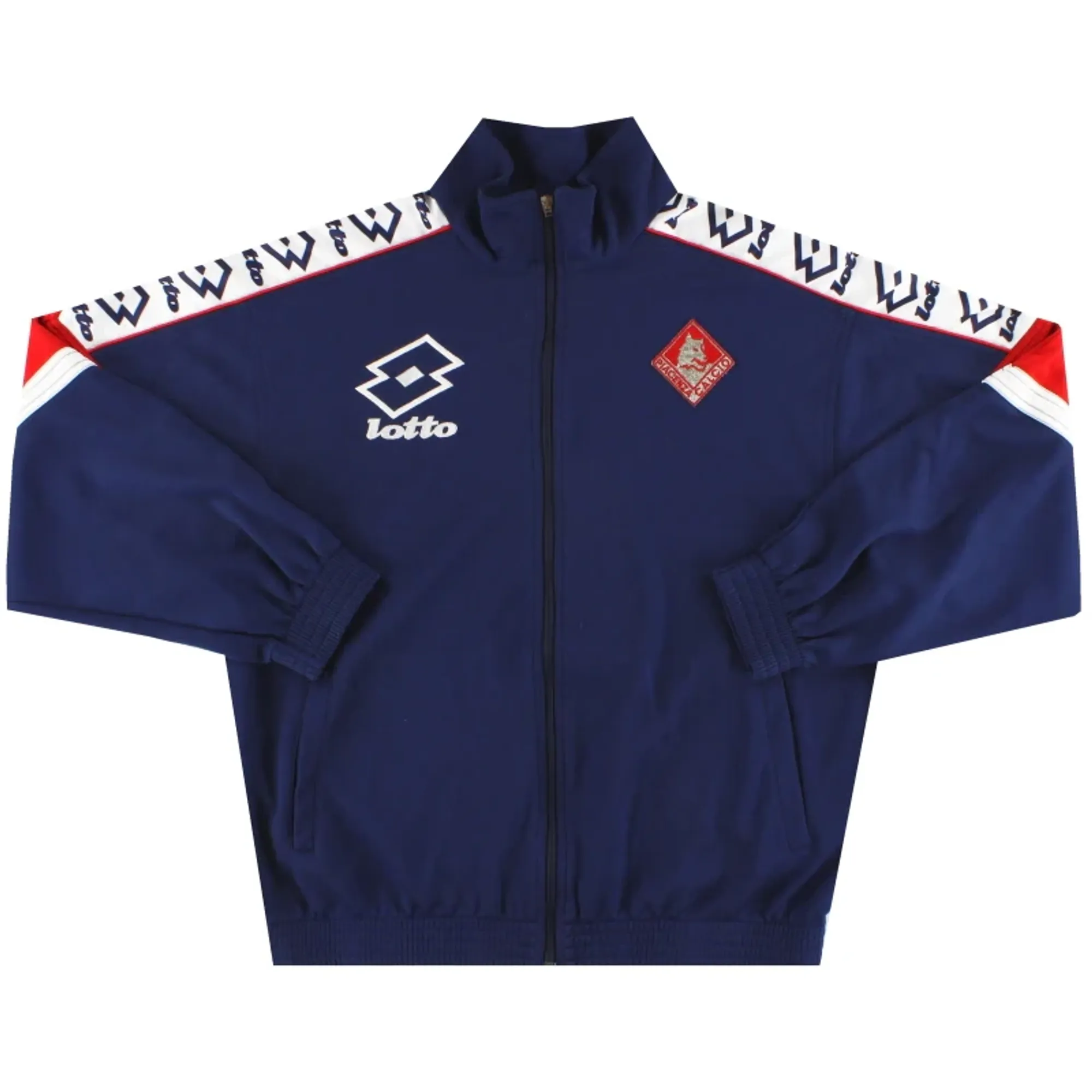 1997-98 Piacenza Lotto Track Jacket XL - Other Italian Clubs / Excellent 