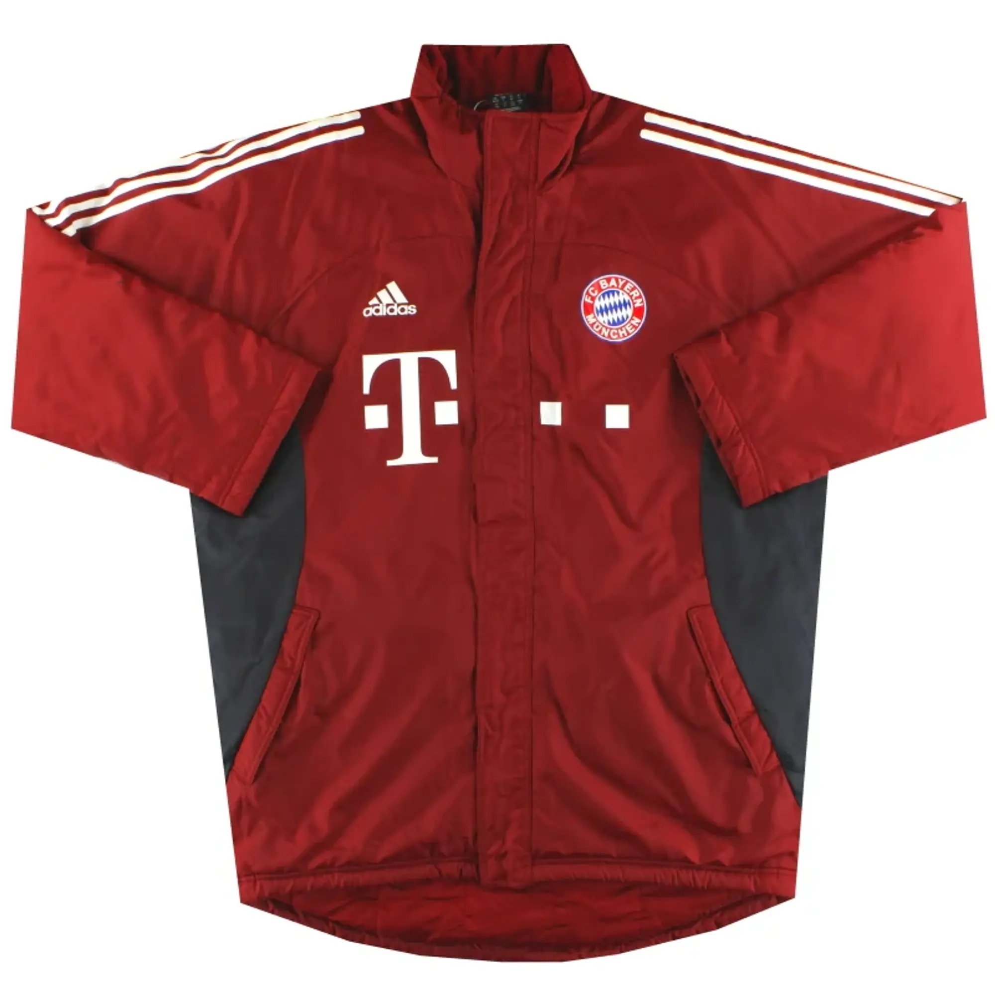 2002-03 Bayern Munich adidas Padded Bench Coat L/XL - Bayern Munich / Excellent / Large