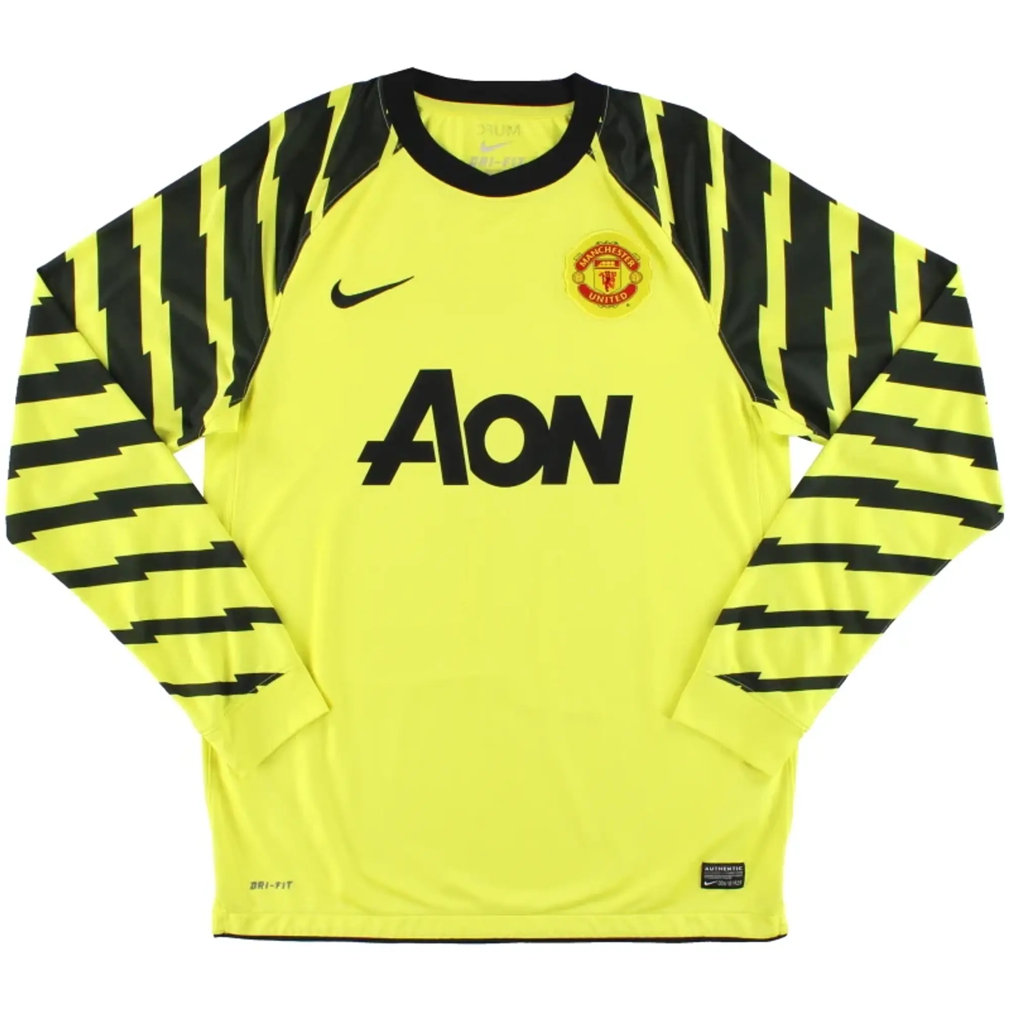 2010-11 Manchester United Nike Goalkeeper Shirt M.Boys - Manchester United / Excellent 