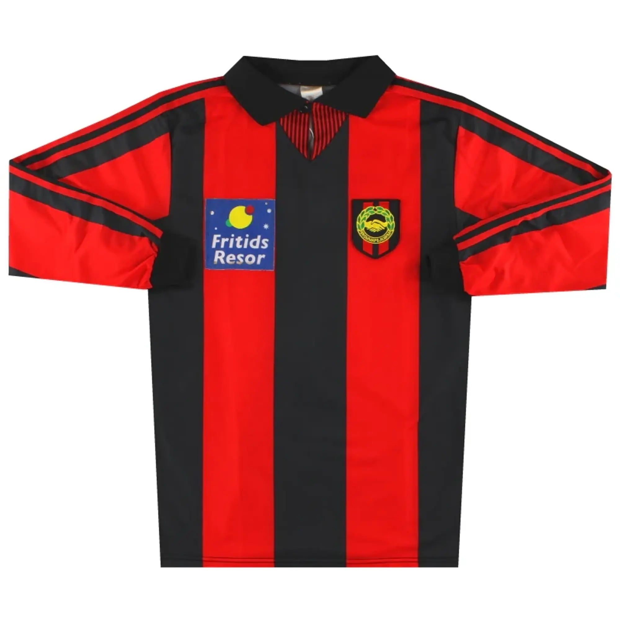 1990 Brommapojkarna adidas Match Issue Home Shirt #14 L/S S - Other European Clubs / Excellent 