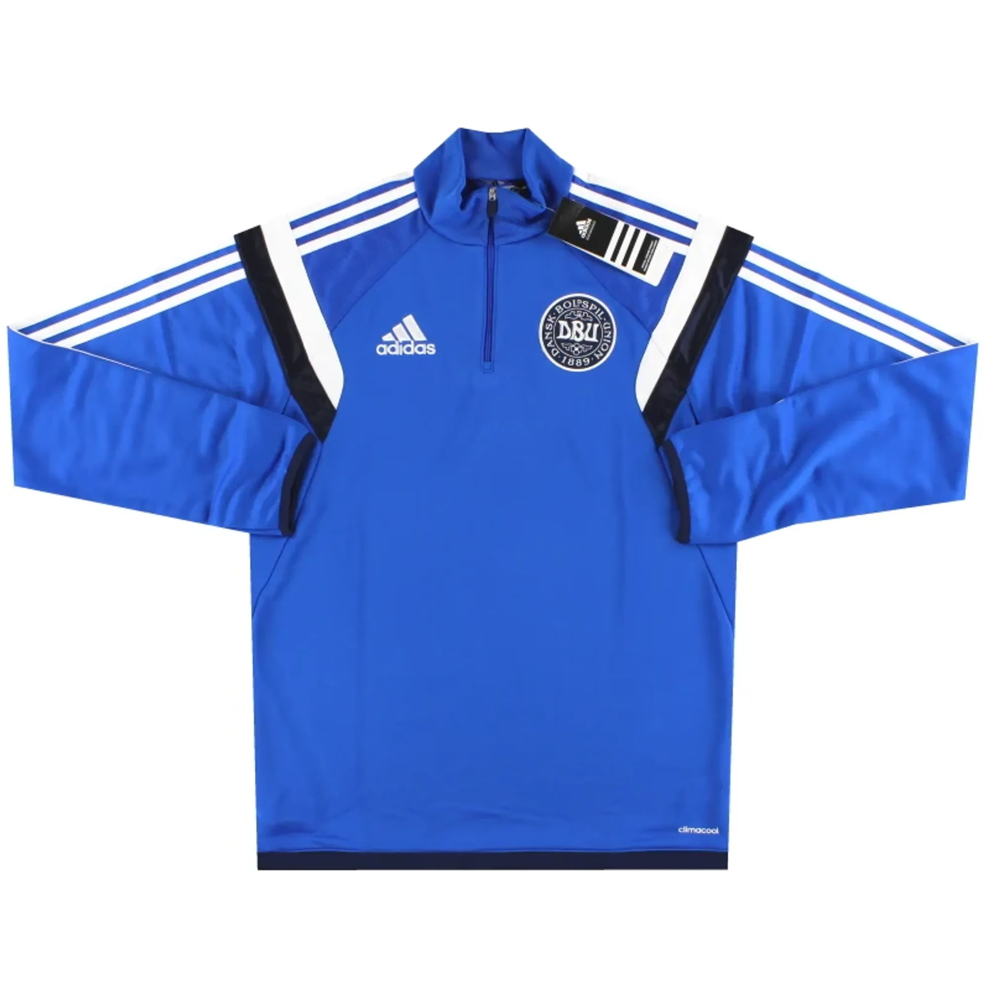 2013-15 Denmark adidas 1/4 Zip Training Top *BNIB* S - Denmark / BNIB 