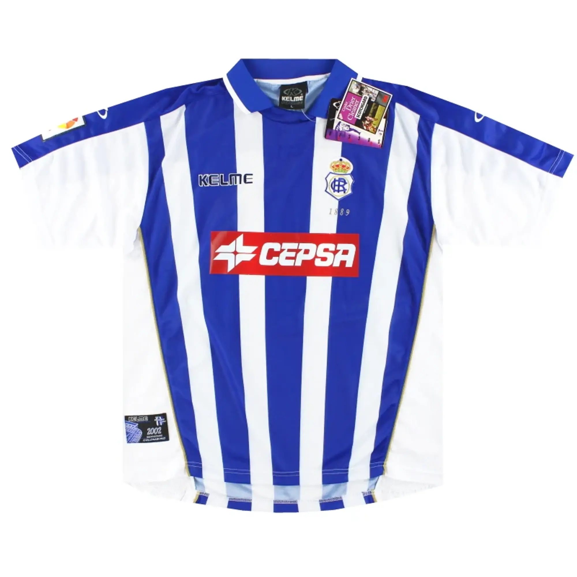 2001-02 Recreativo Huelva kelme Home Shirt *w/tags* L - Other Spanish Clubs / w/tags 