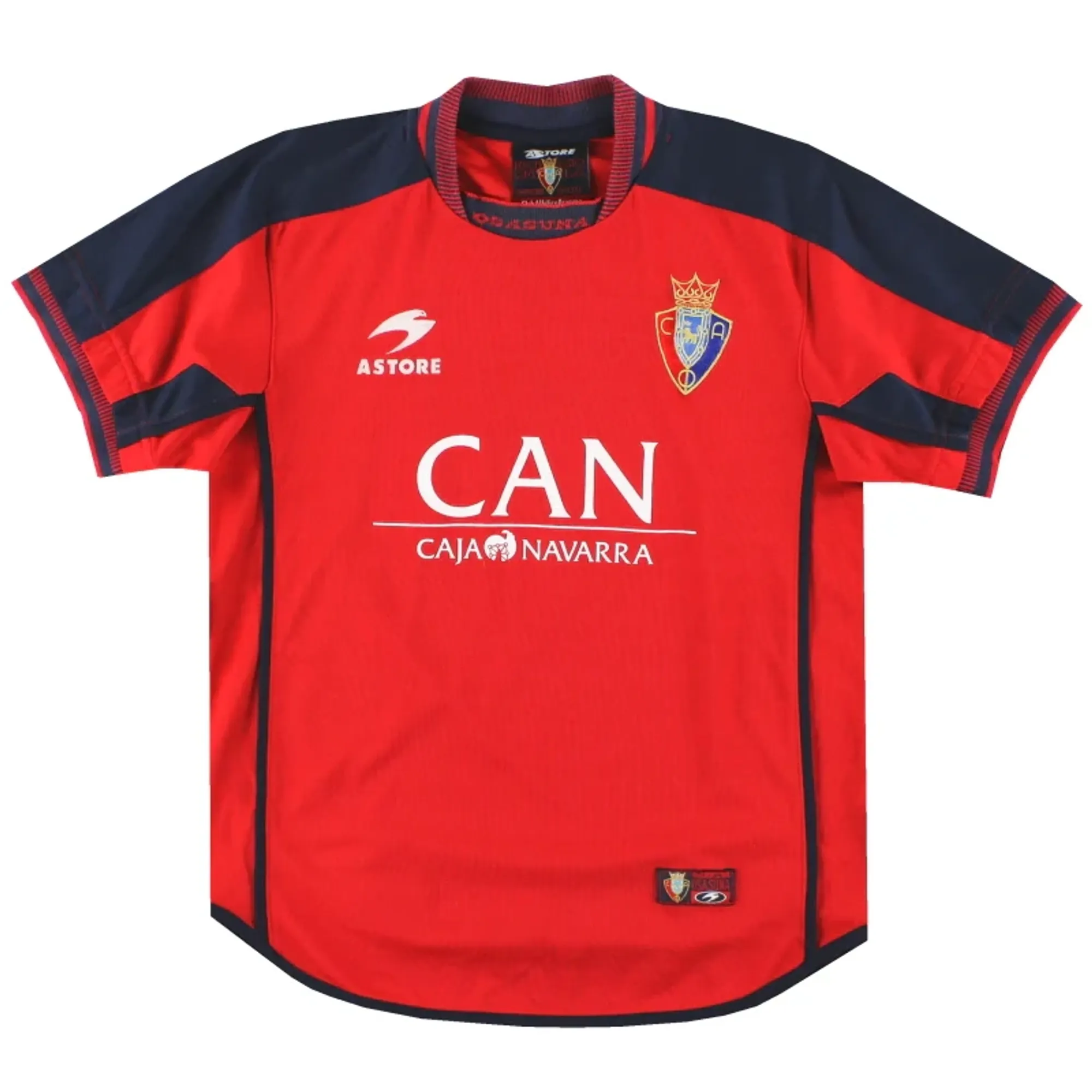 2000-01 Osasuna Astore Home Shirt Y - Other Spanish Clubs / Good 
