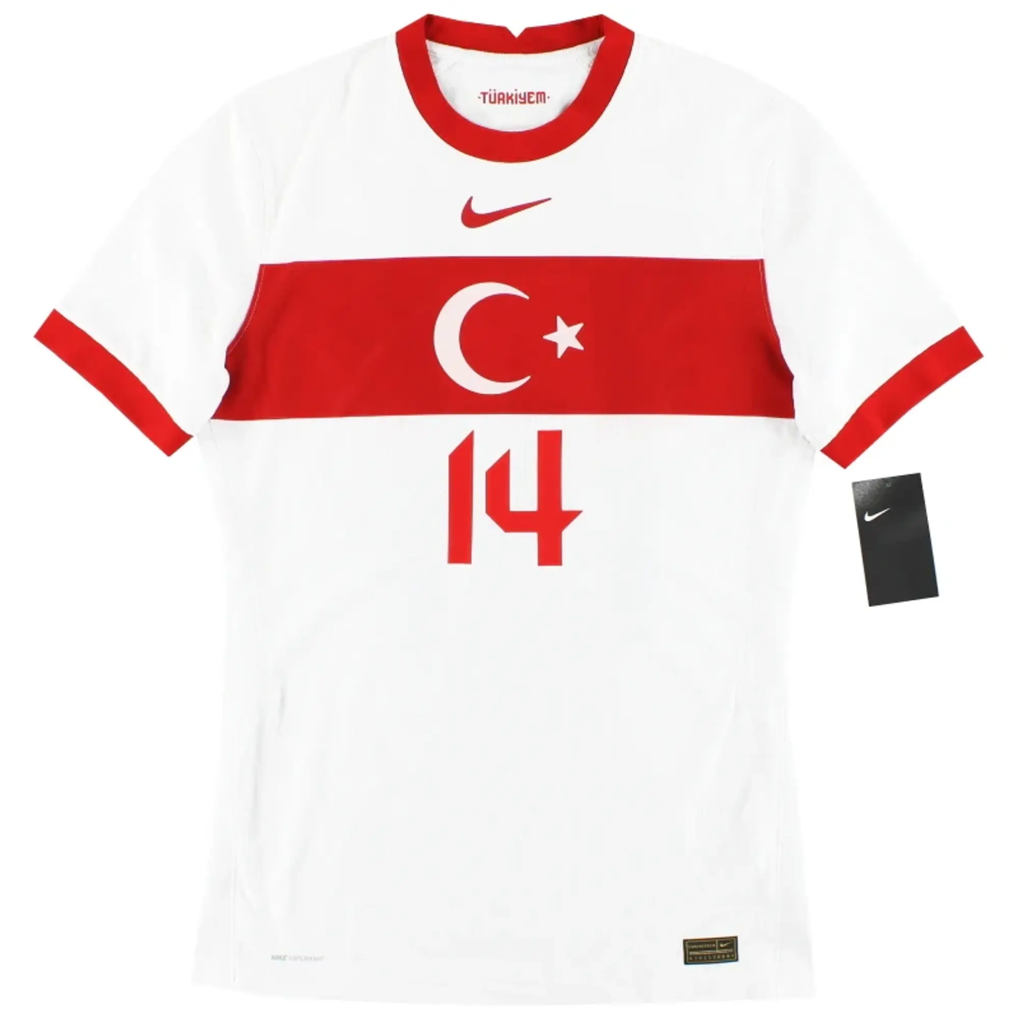 2020-21 Turkey Nike Vapor Away Shirt #14 *w/tags* M - Turkey / w/tags 