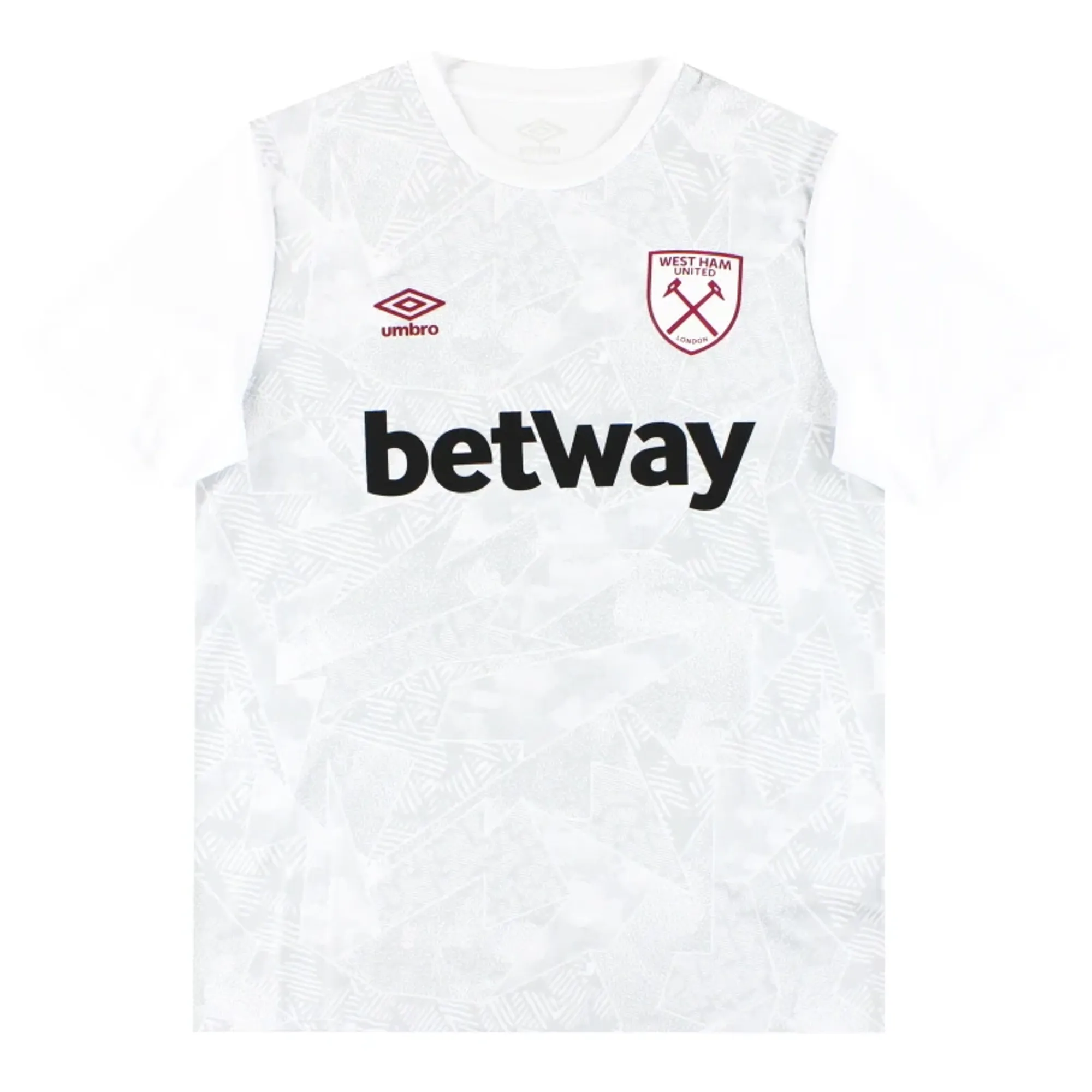 2019-20 West Ham Umbro Warm Up Shirt *As New* L - West Ham / As New 