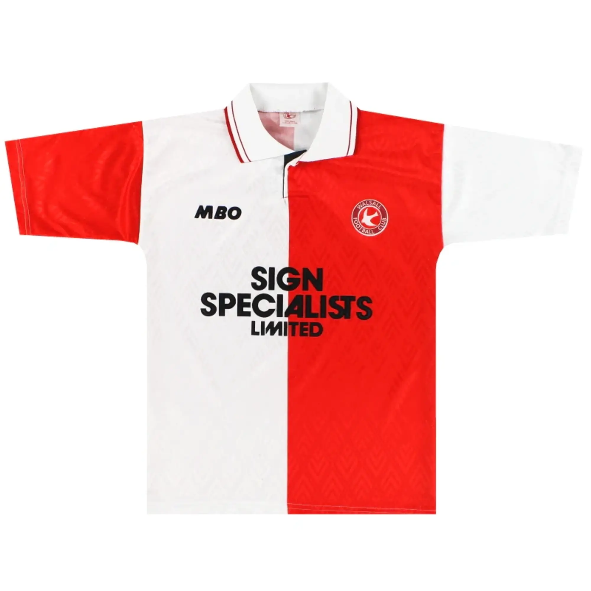 1993-94 Walsall Home Shirt S - Walsall / Excellent 