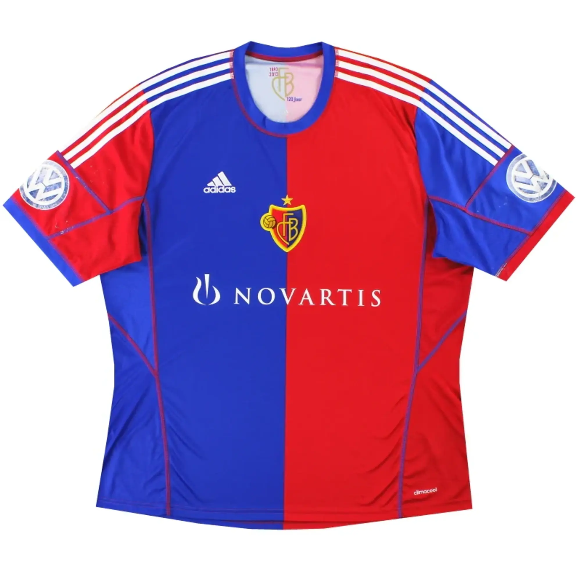 2013-14 FC Basel adidas Home Shirt XXL - Other European Clubs / Very good 