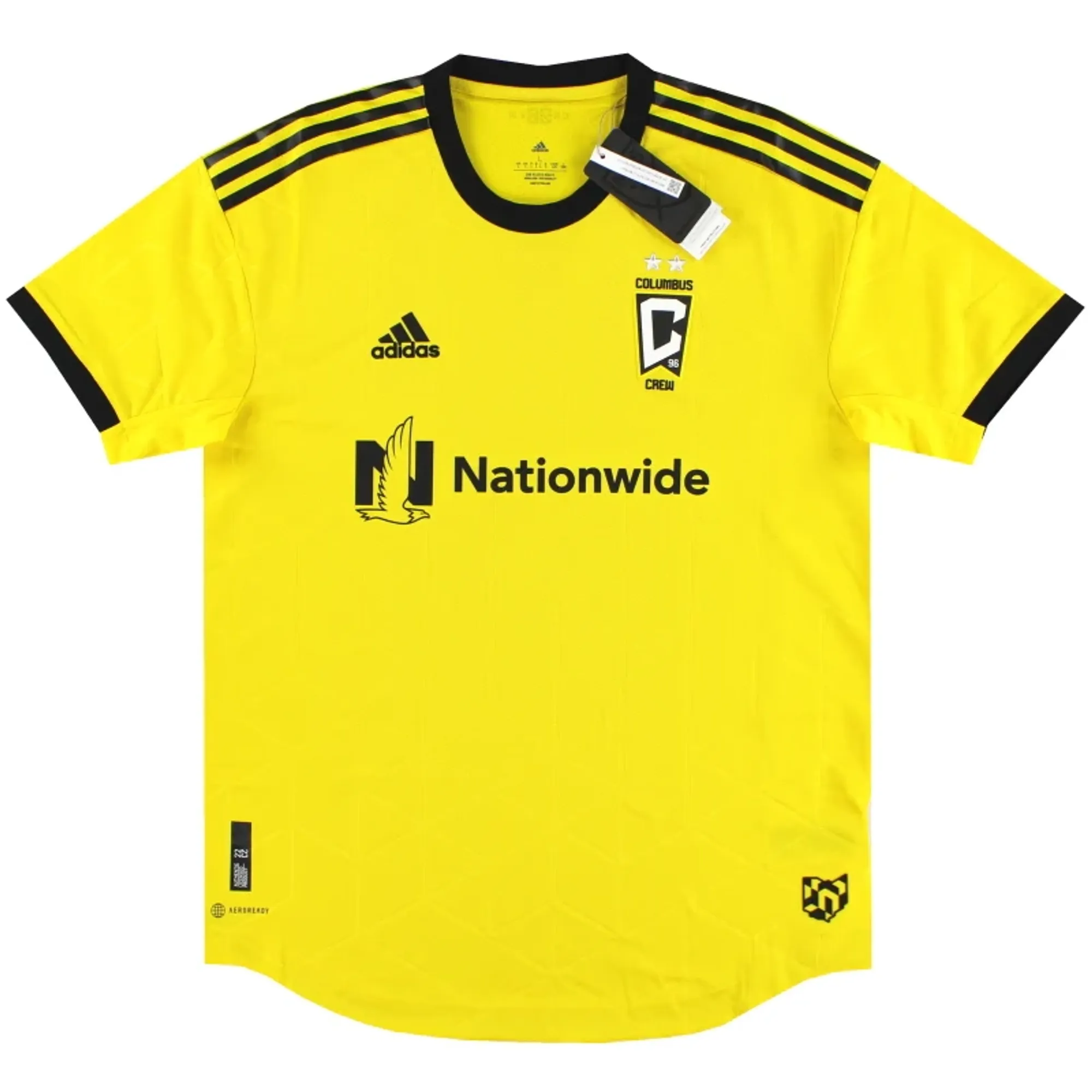 2022 -23 Columbus Crew adidas Authentic Home Shirt *w/tags* - USA Soccer Clubs / w/tags 