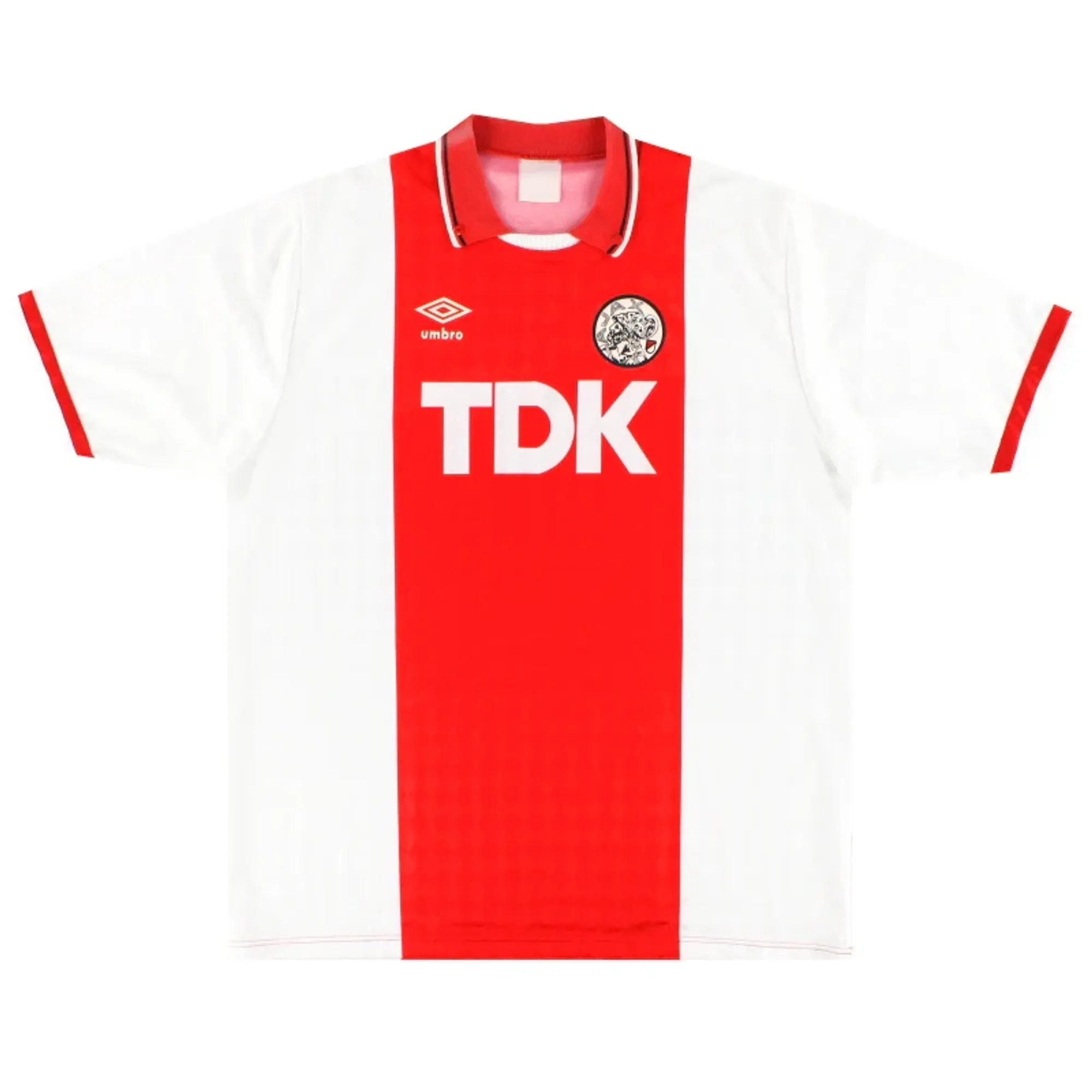 1989-91 Ajax Umbro Home Shirt XL - Ajax / Excellent 