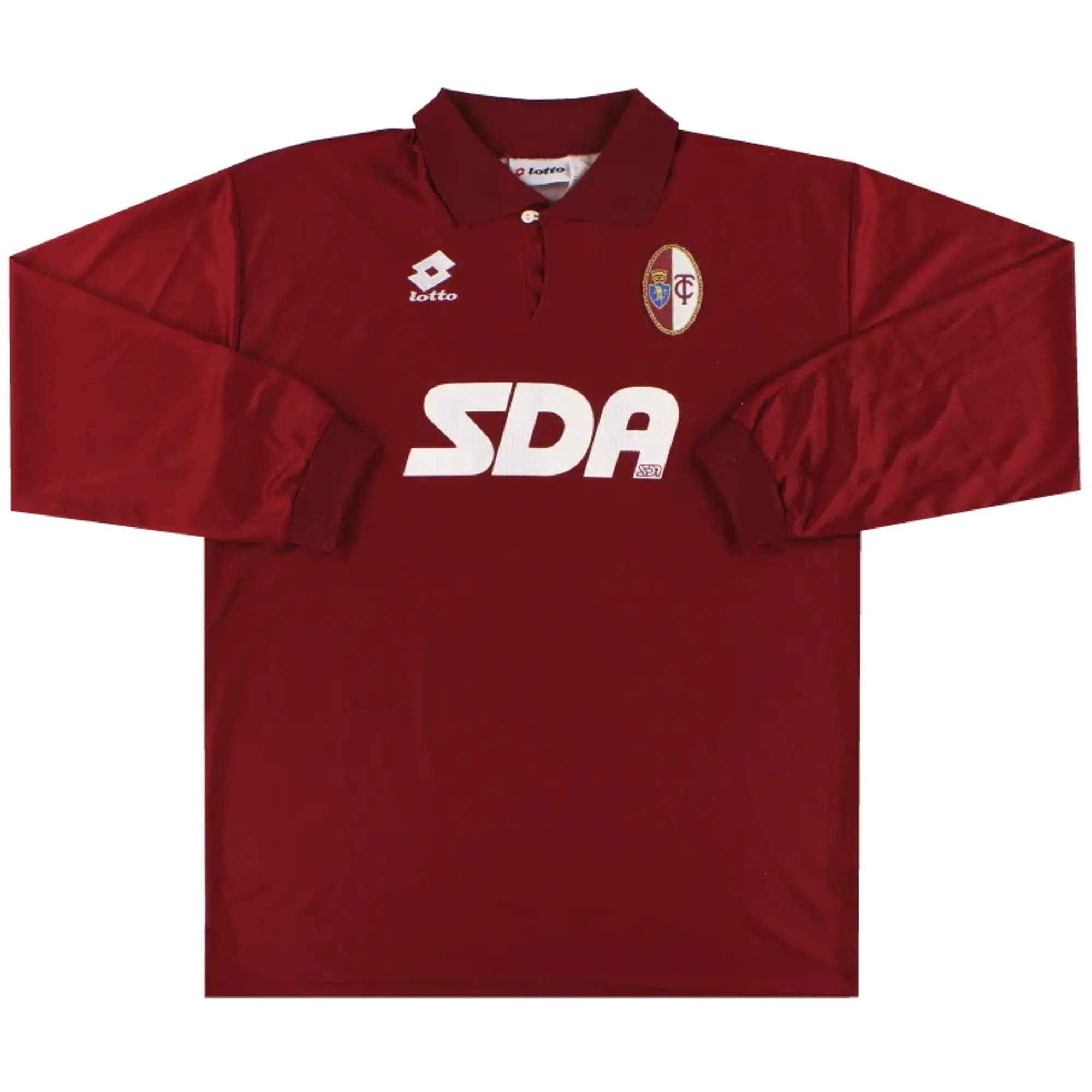1995-96 Torino Lotto Match Issue Home Shirt L/S #23 L - Other Italian Clubs / Excellent 