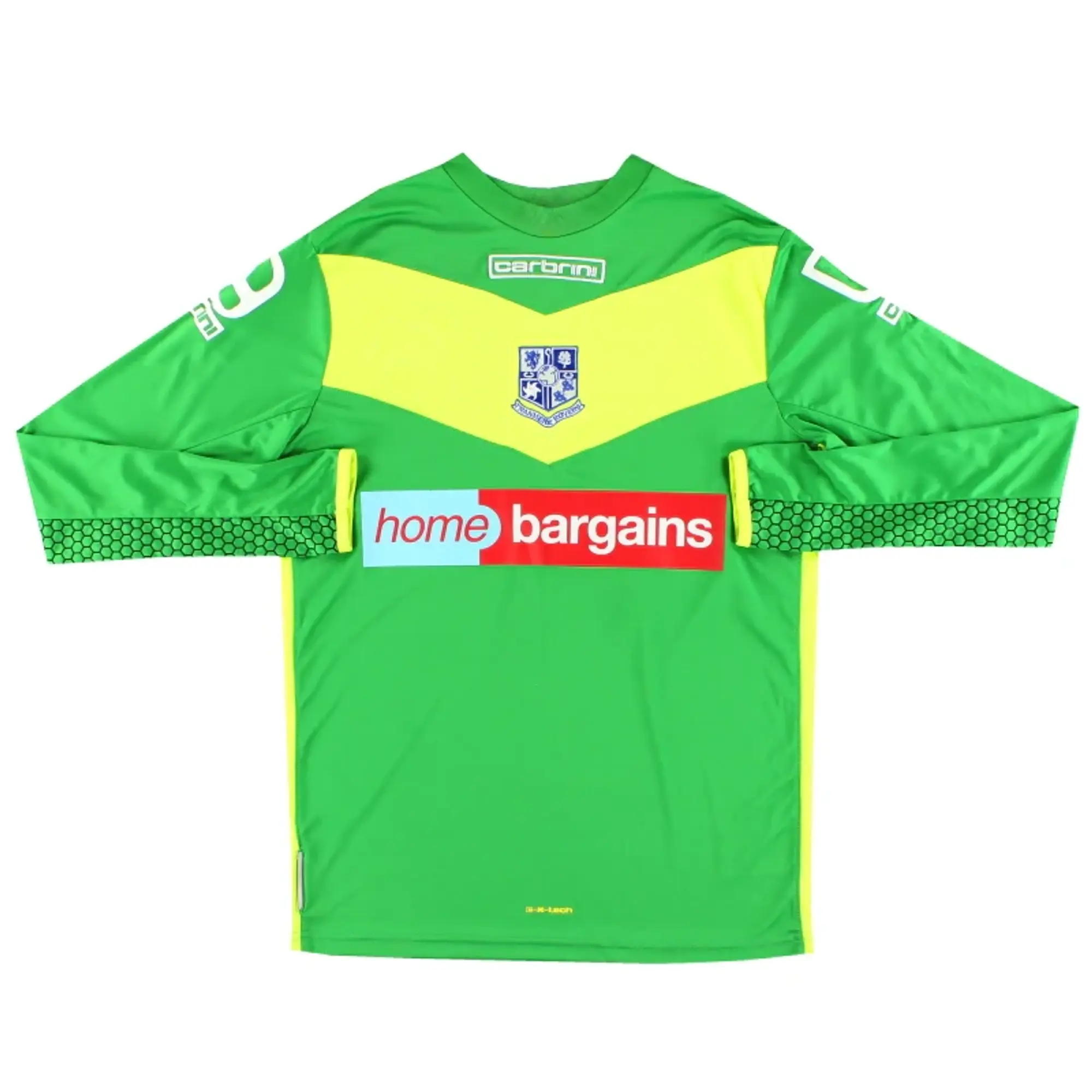 2014-15 Tranmere Rovers Carbrini Goalkeeper Shirt #57 XL.Boys - Tranmere Rovers / Mint 