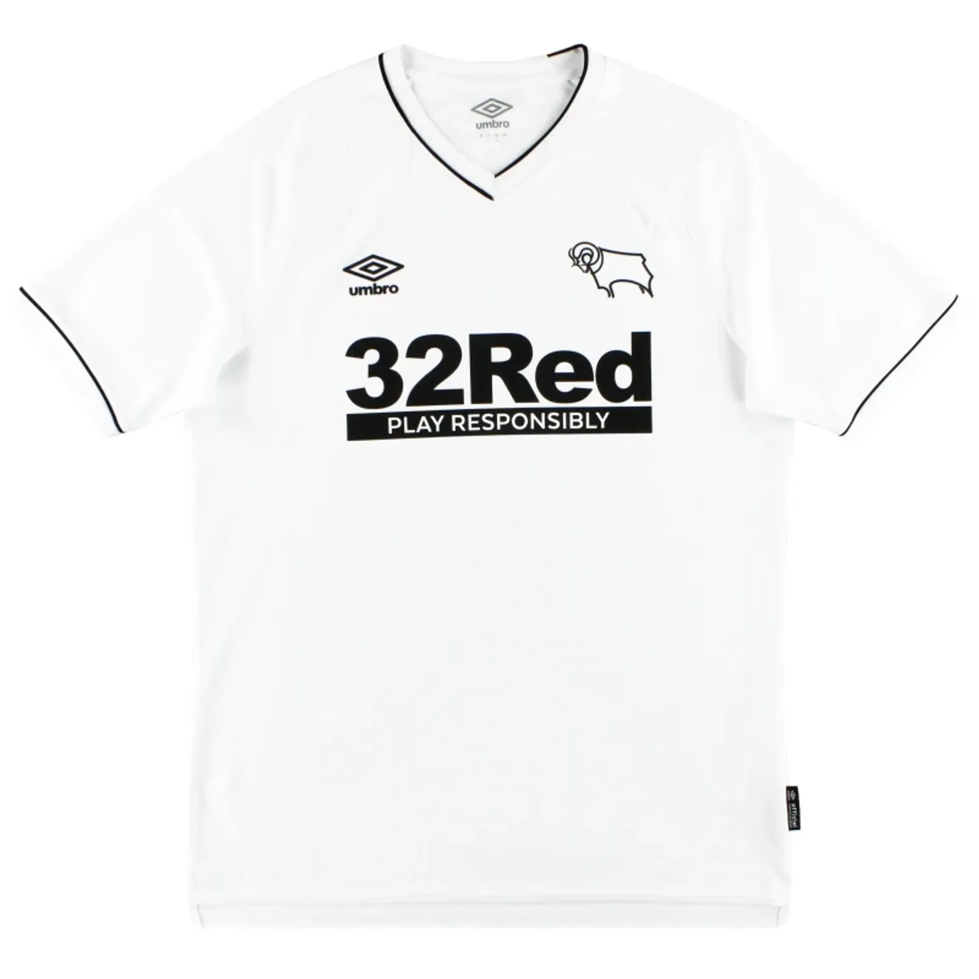 2020-21 Derby County Umbro Home Shirt M - Derby County / Excellent 