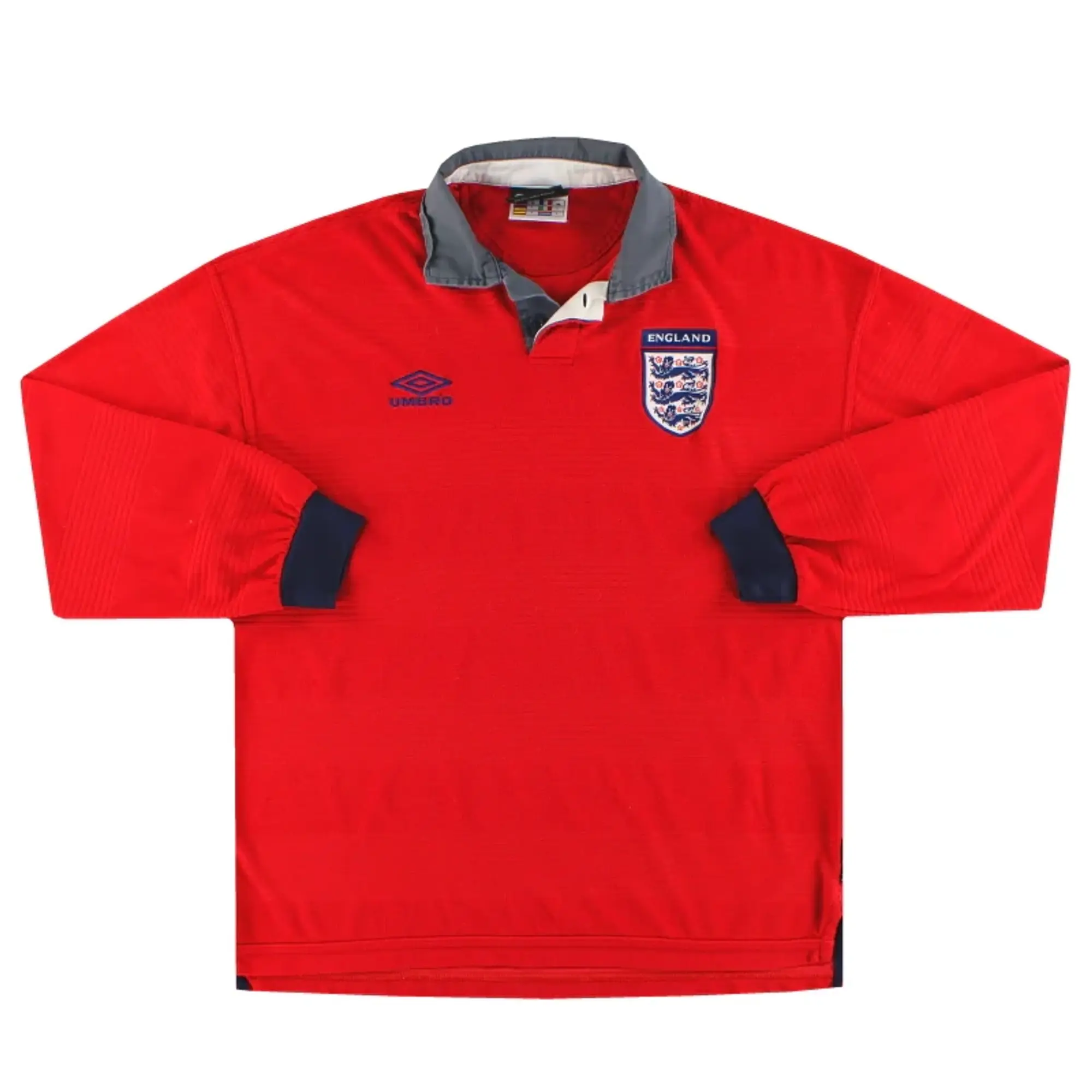 1999-01 England Umbro Player Issue Away Shirt L/S L - England / Excellent 