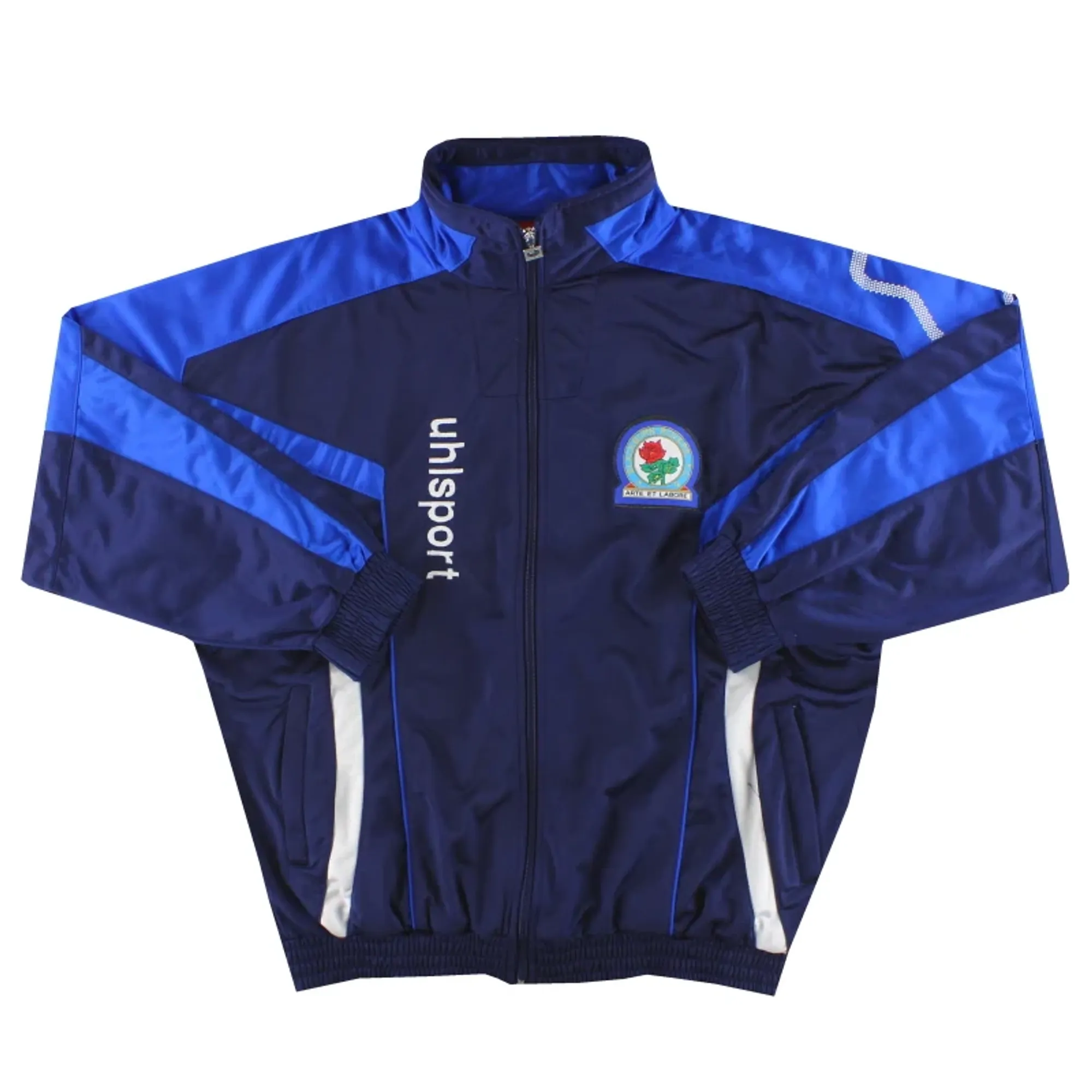 1998-00 Blackburn uhlsport Track Jacket XL - Blackburn Rovers / Excellent 