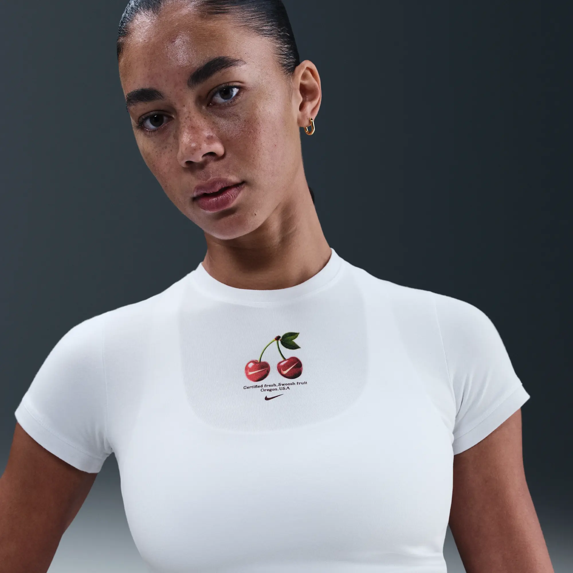 Nike Sportswear Women's T-Shirt - White - Cotton/Polyester/Elastane
