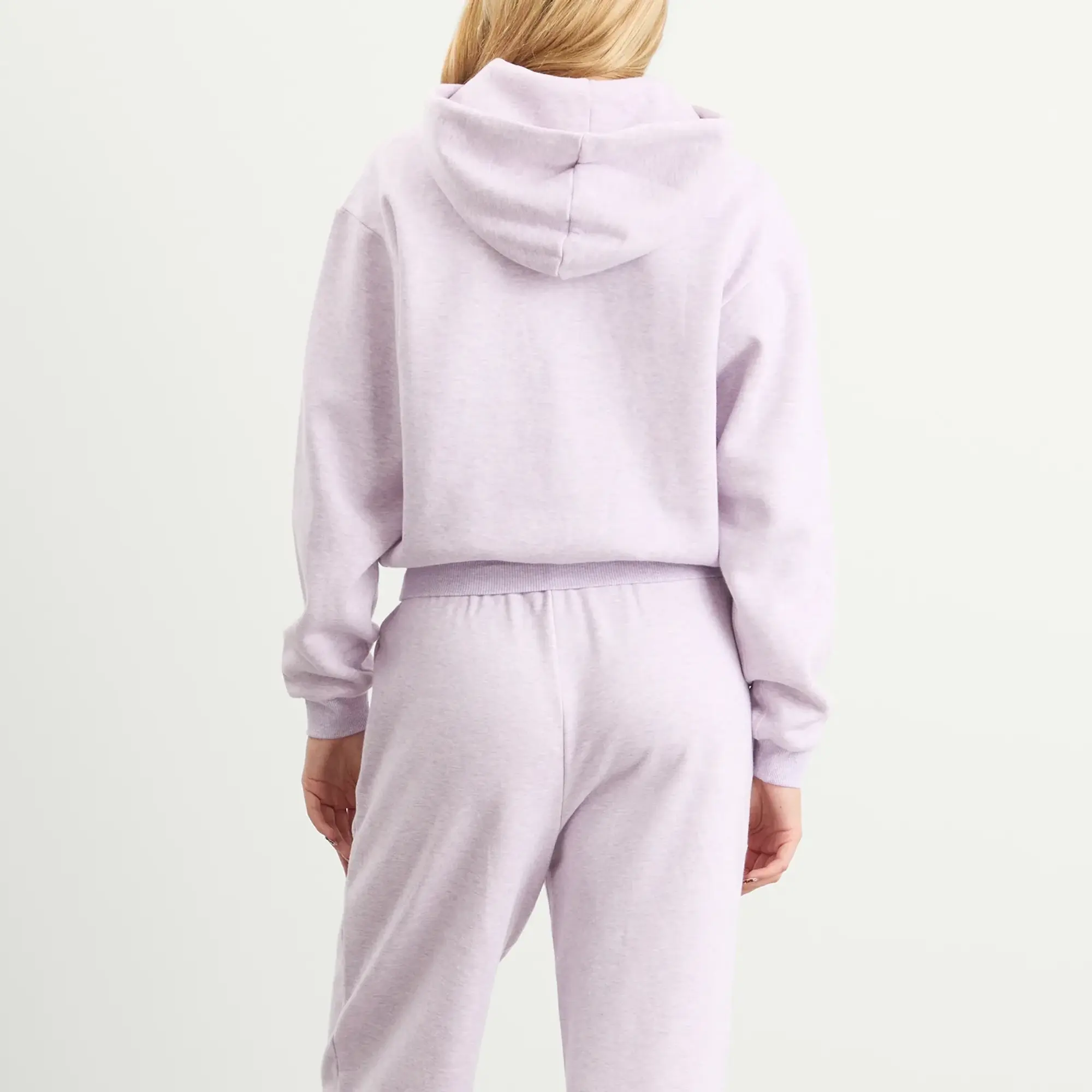 SKIMS Women's Cotton Fleece Classic Zip Up Hoodie Purple Heather