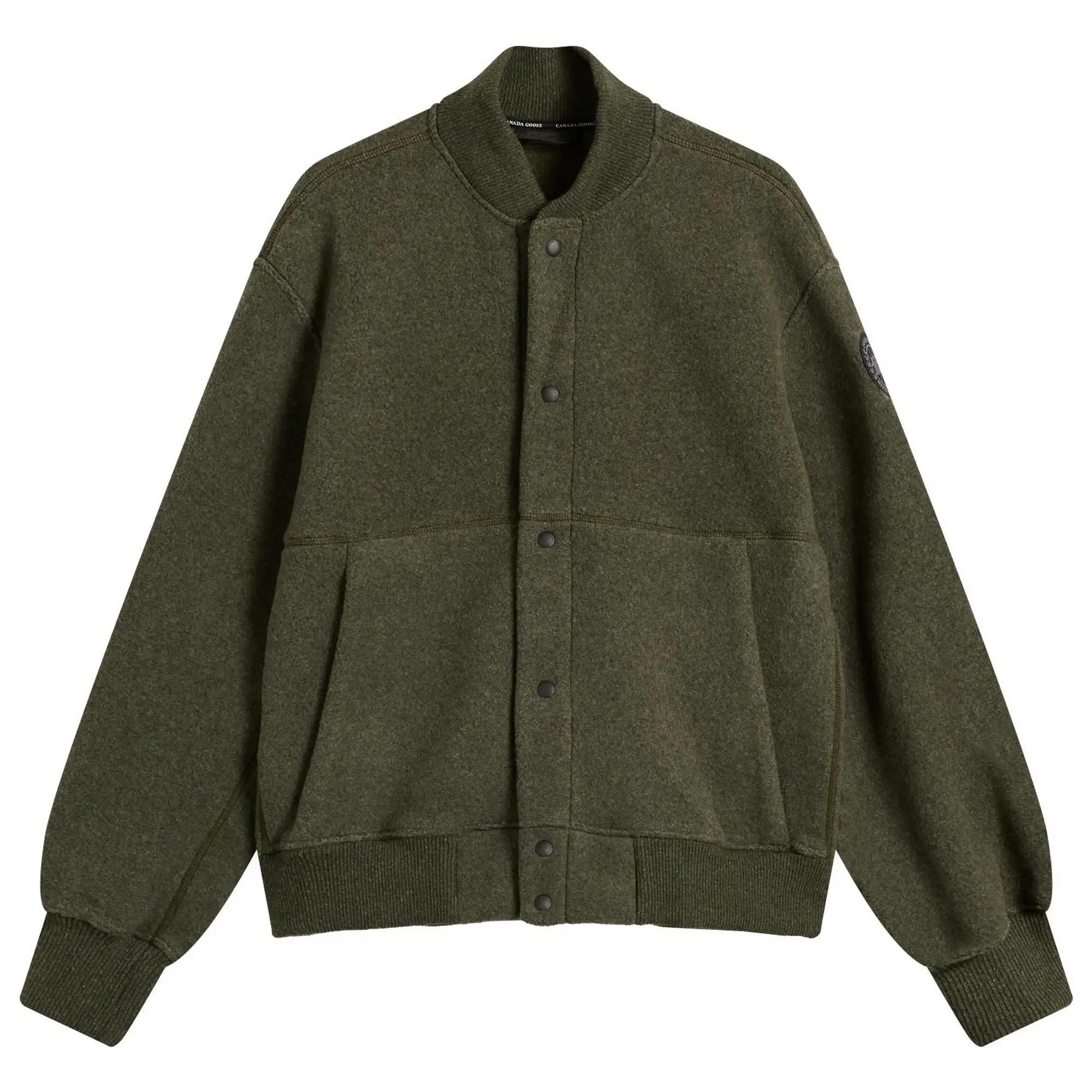 Canada Goose Men's Hudson Fleece Bomber Jacket Dark Sage