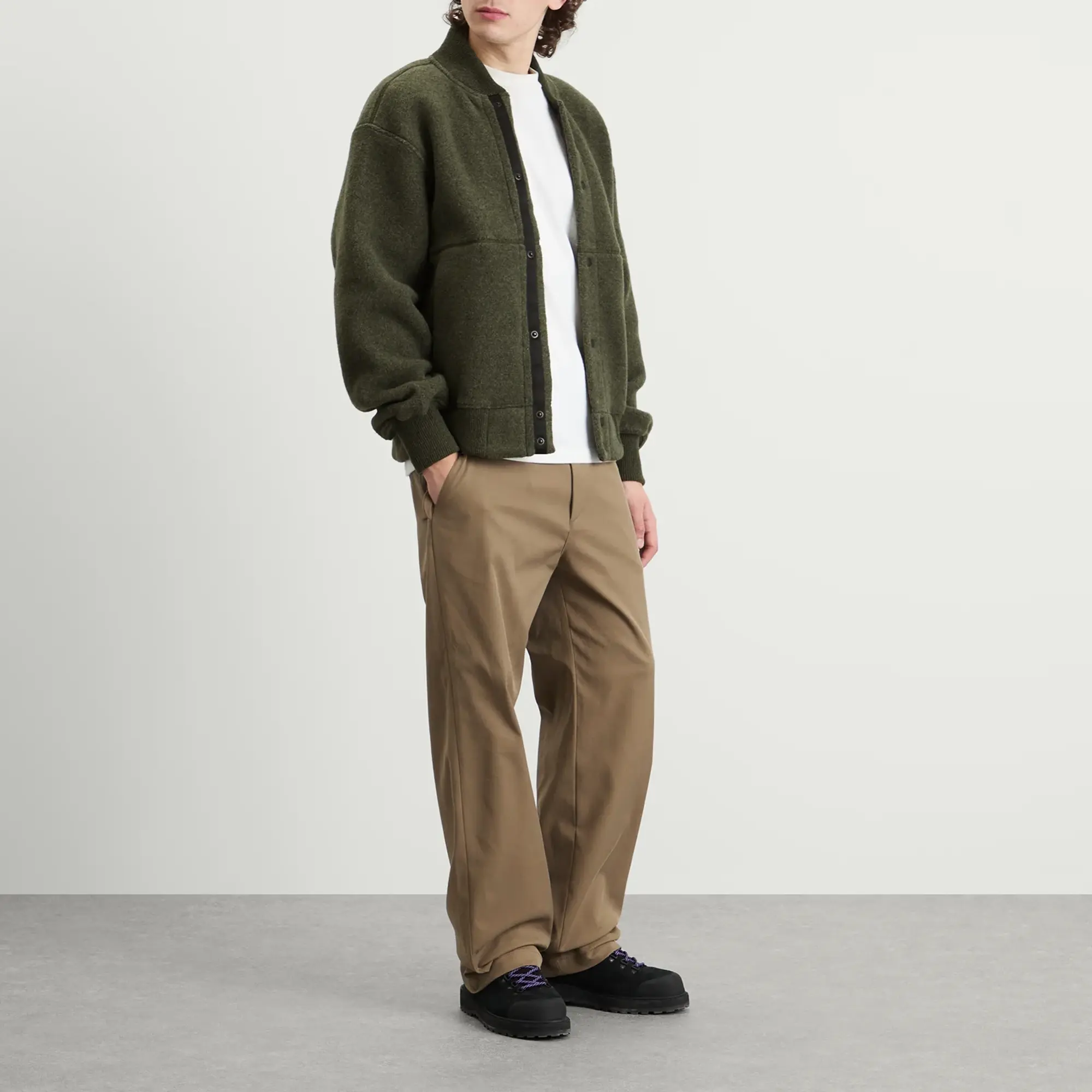 Canada Goose Men's Hudson Fleece Bomber Jacket Dark Sage