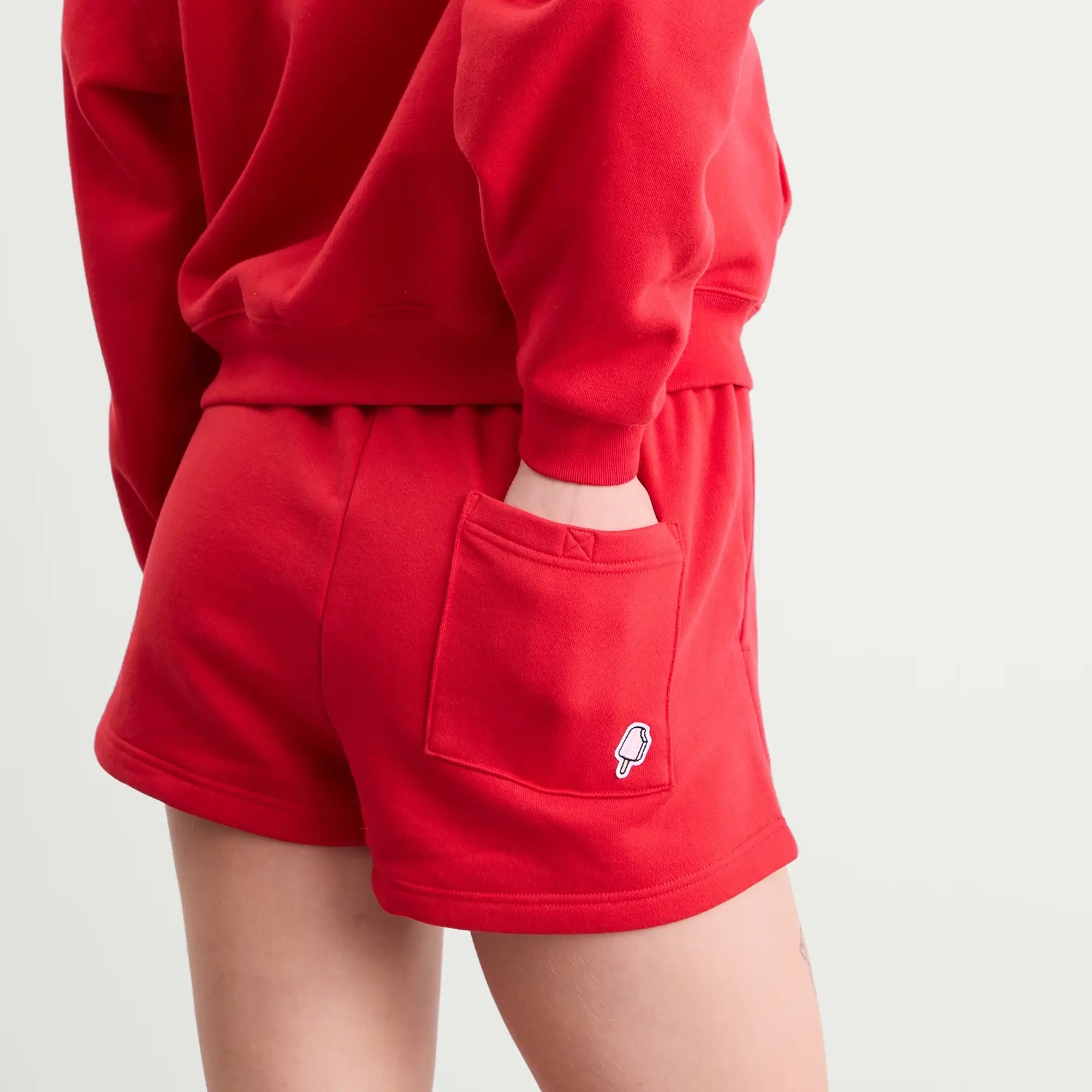 ICECREAM Women's College Shorts Red