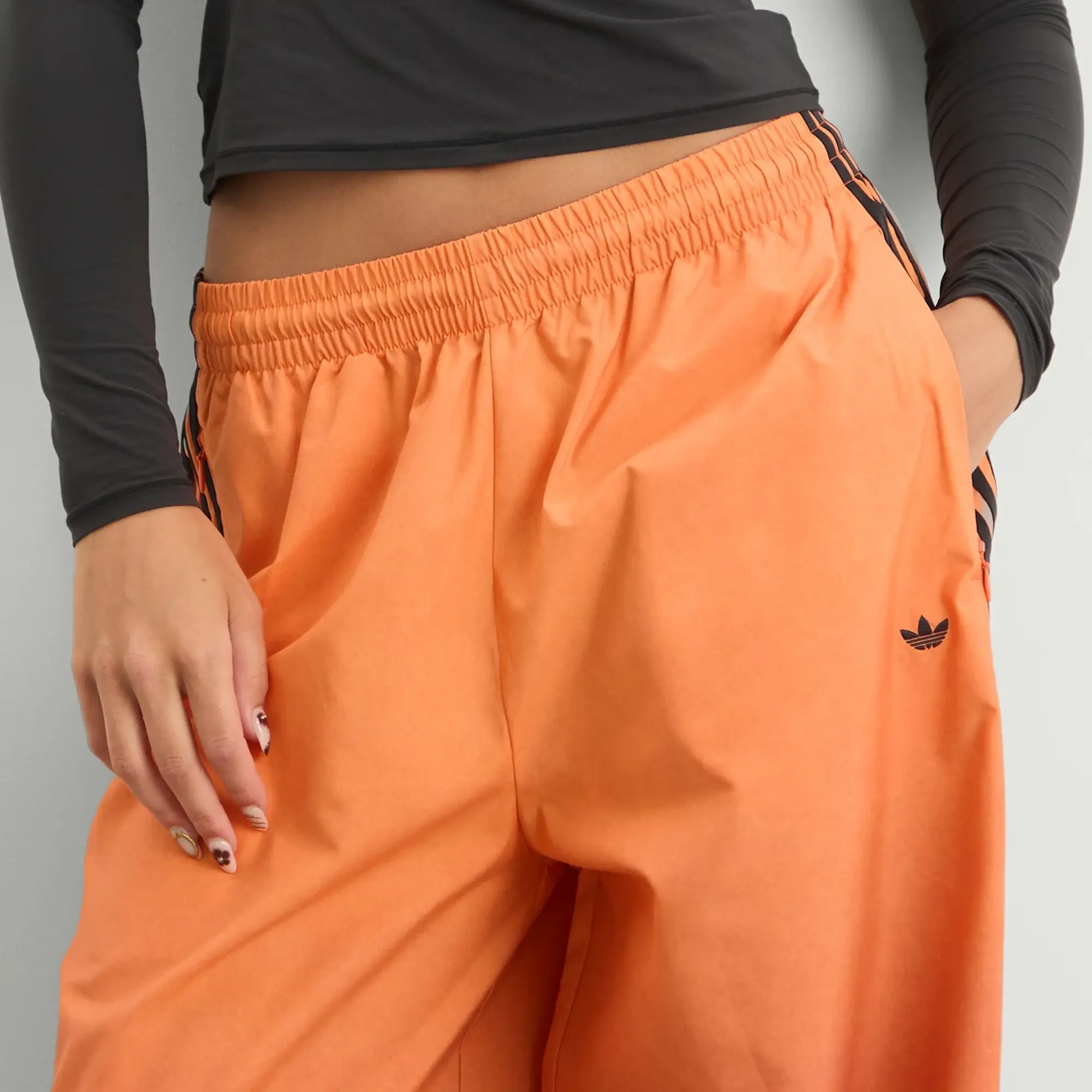 Adidas Women's Firebird Oversized Track Pant Multicolor/Crew Orange